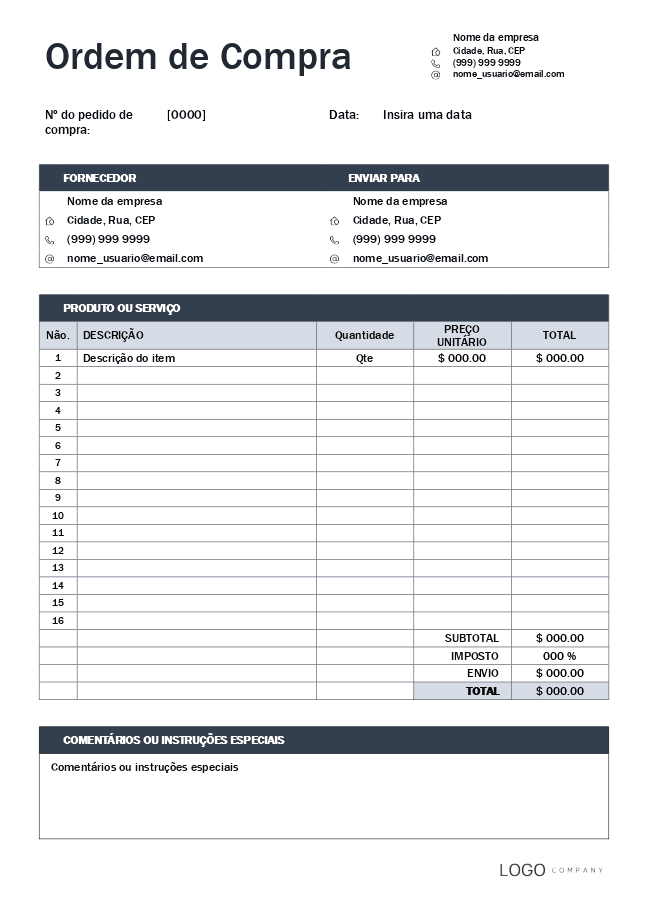 Ordem de compra (cinza)