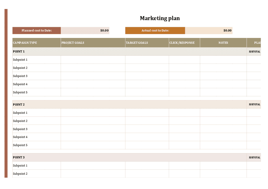 Marketing plan