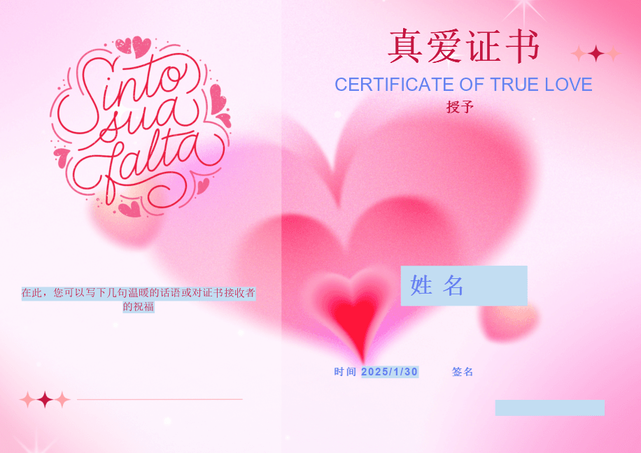 真爱证书 2