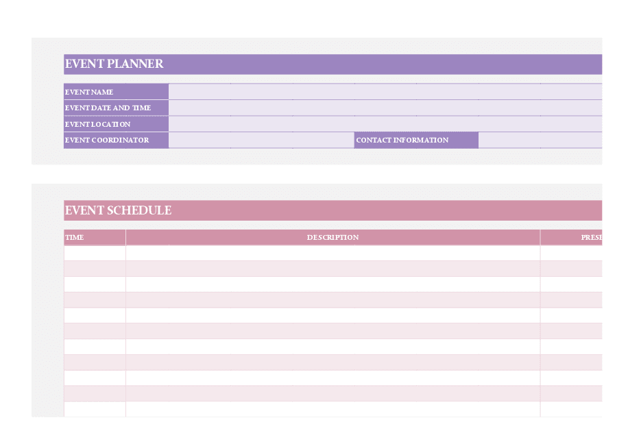 Event planner