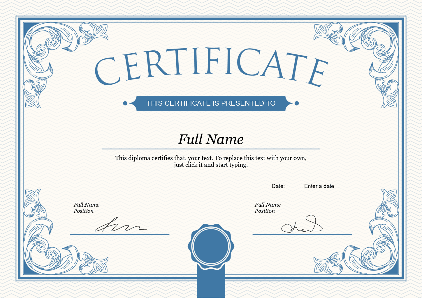 Certificate Template 6 ONLYOFFICE ONLYOFFICE