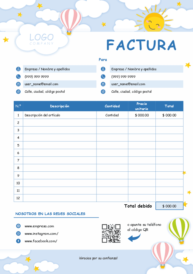Factura (infantil)