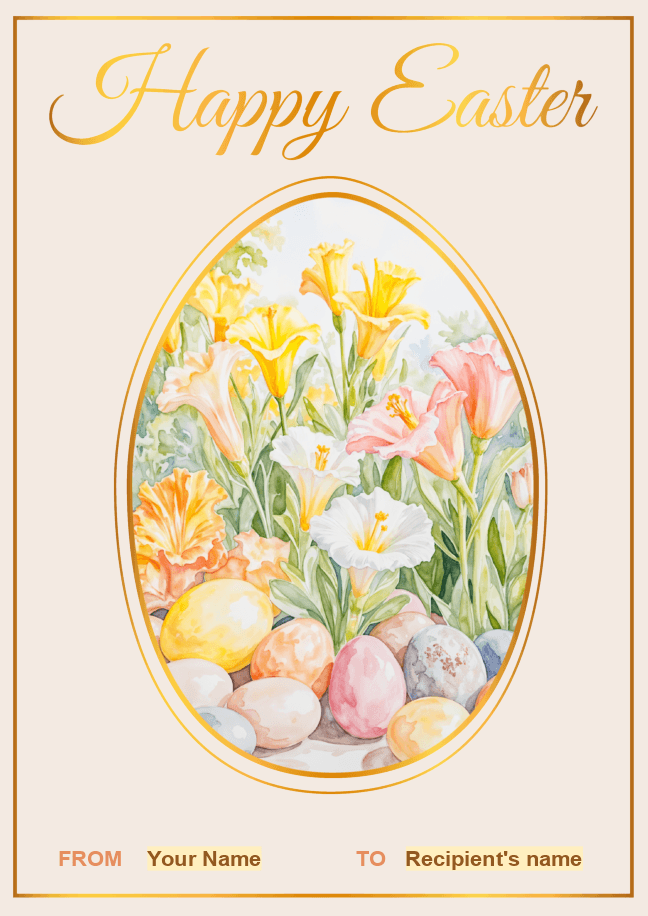 Easter greeting card 5