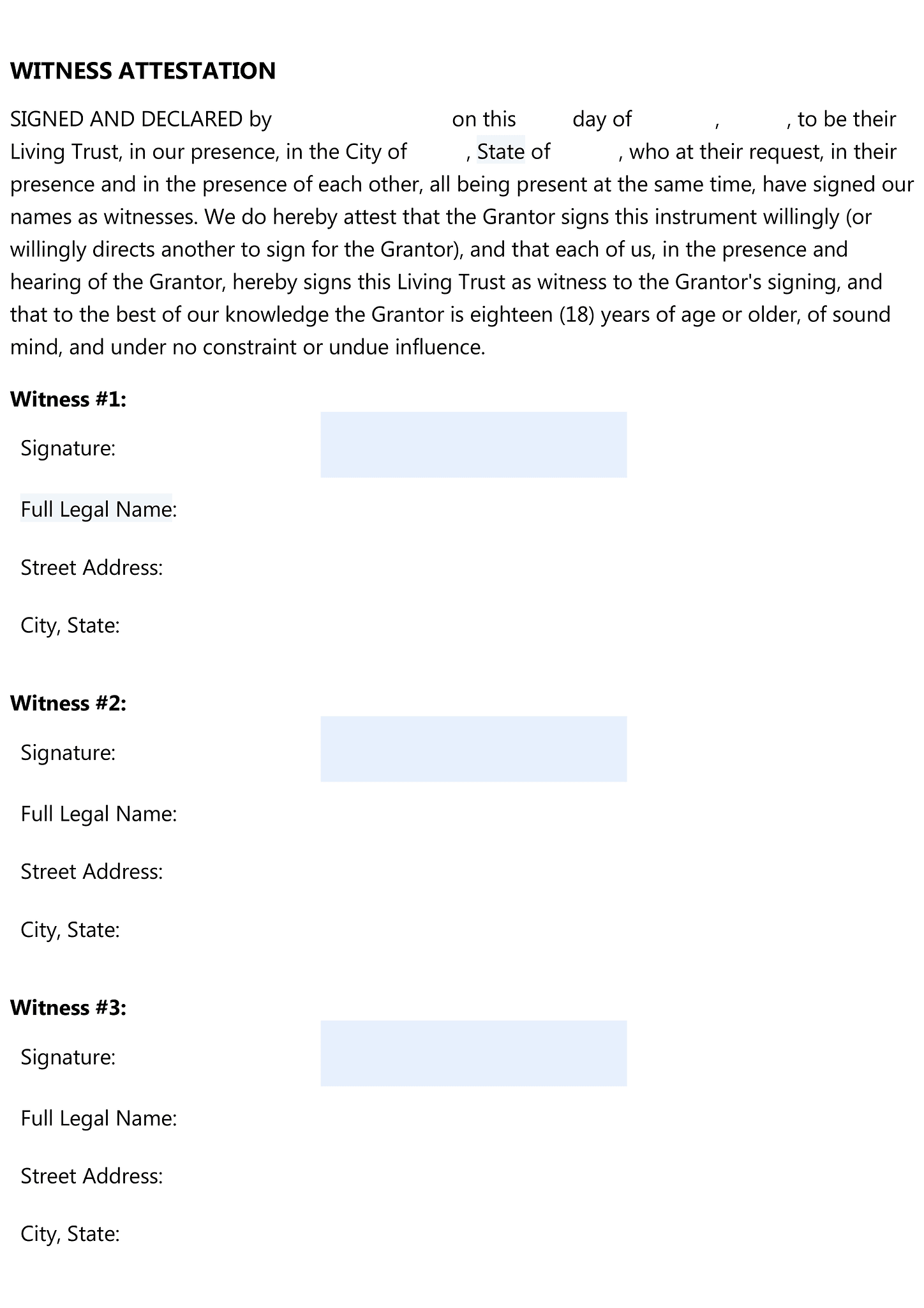 Living trust agreement 10