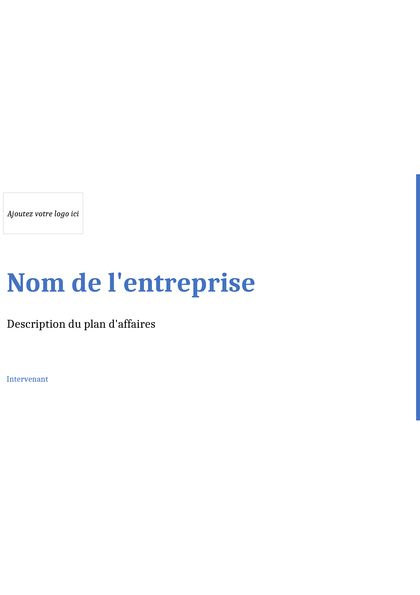 Plan d'affaires 1