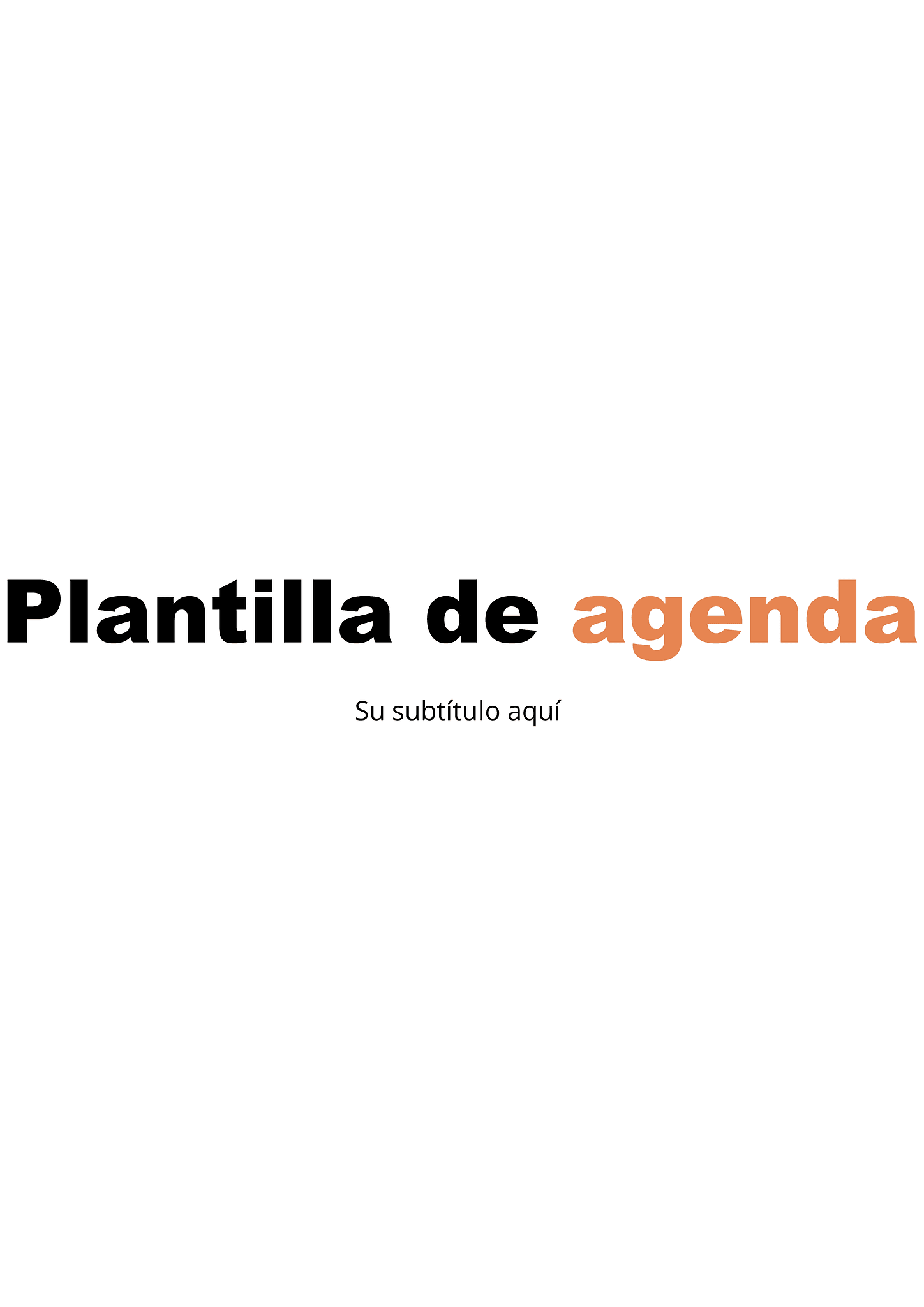 Agenda 1