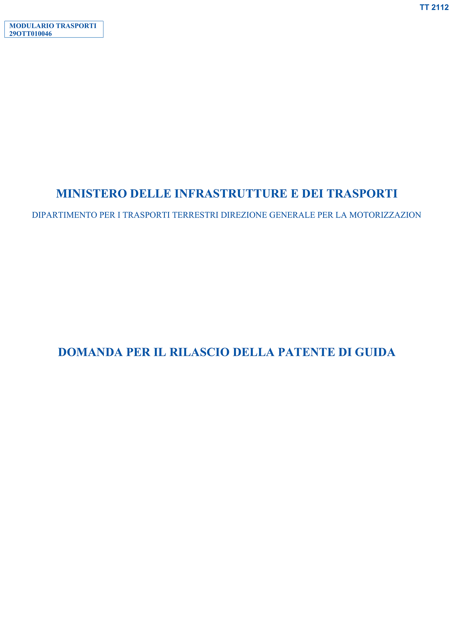 Modello TT2112 1