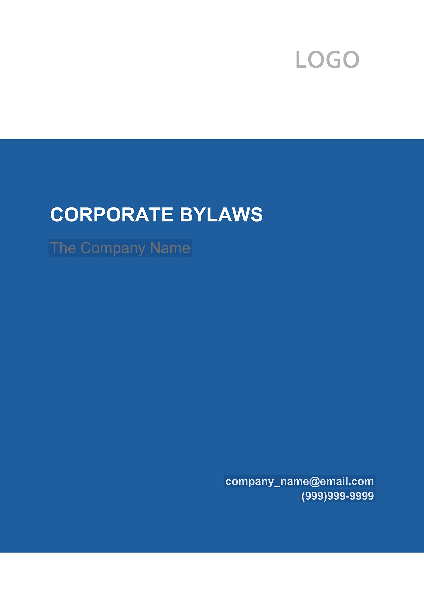 Corporate bylaws 1