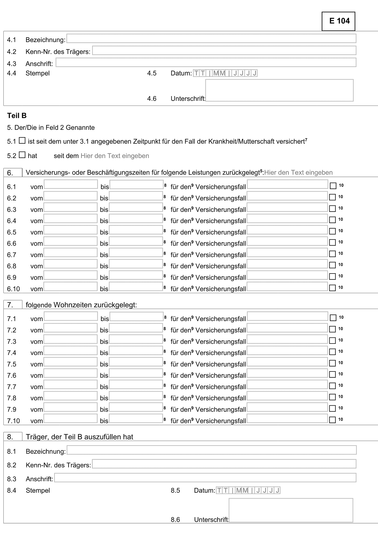 E104 Formular 2