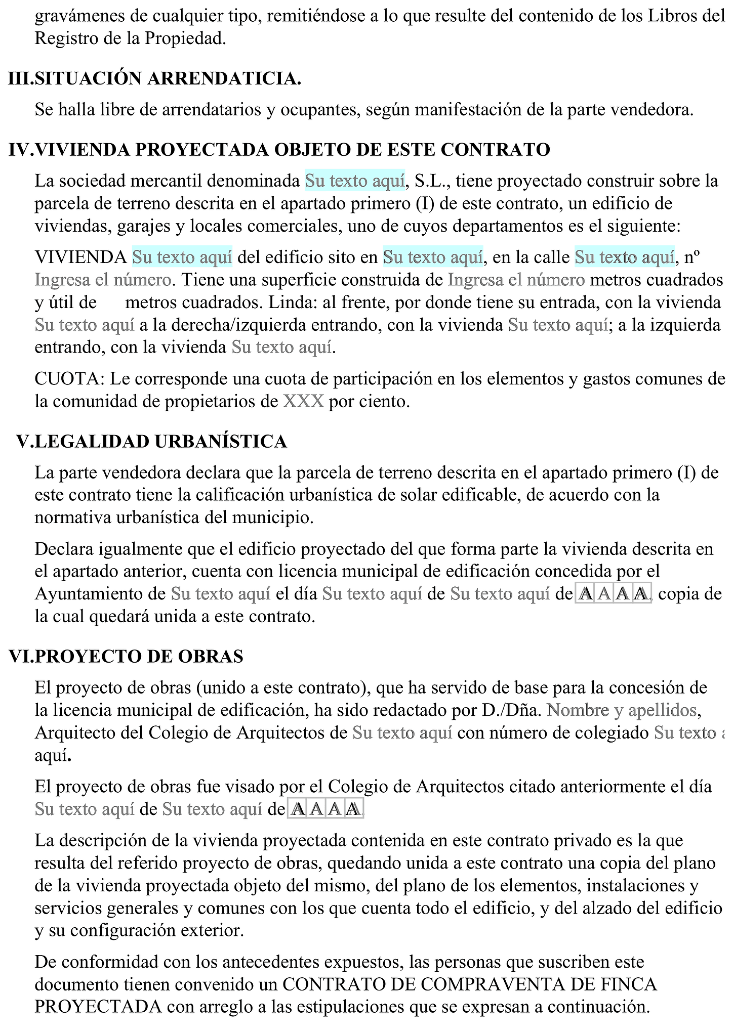 Formulario contrato de compraventa 2