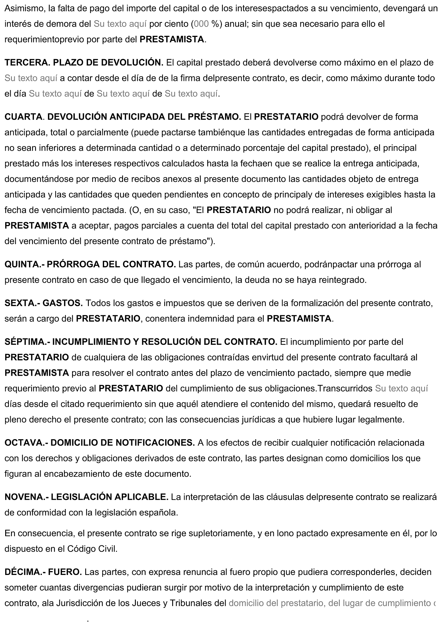 Formulario contrato de préstamo entre particulares 2