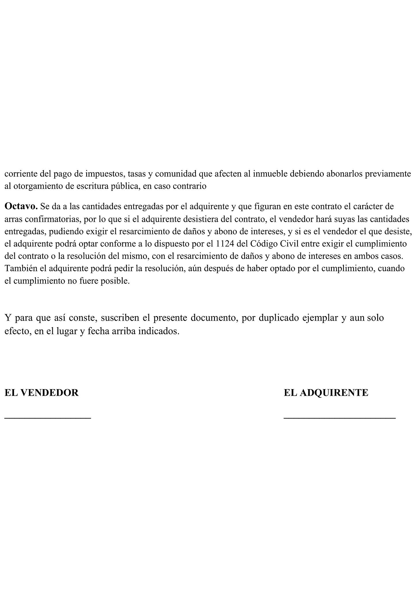 Formulario contrato de arras confirmatorias 2