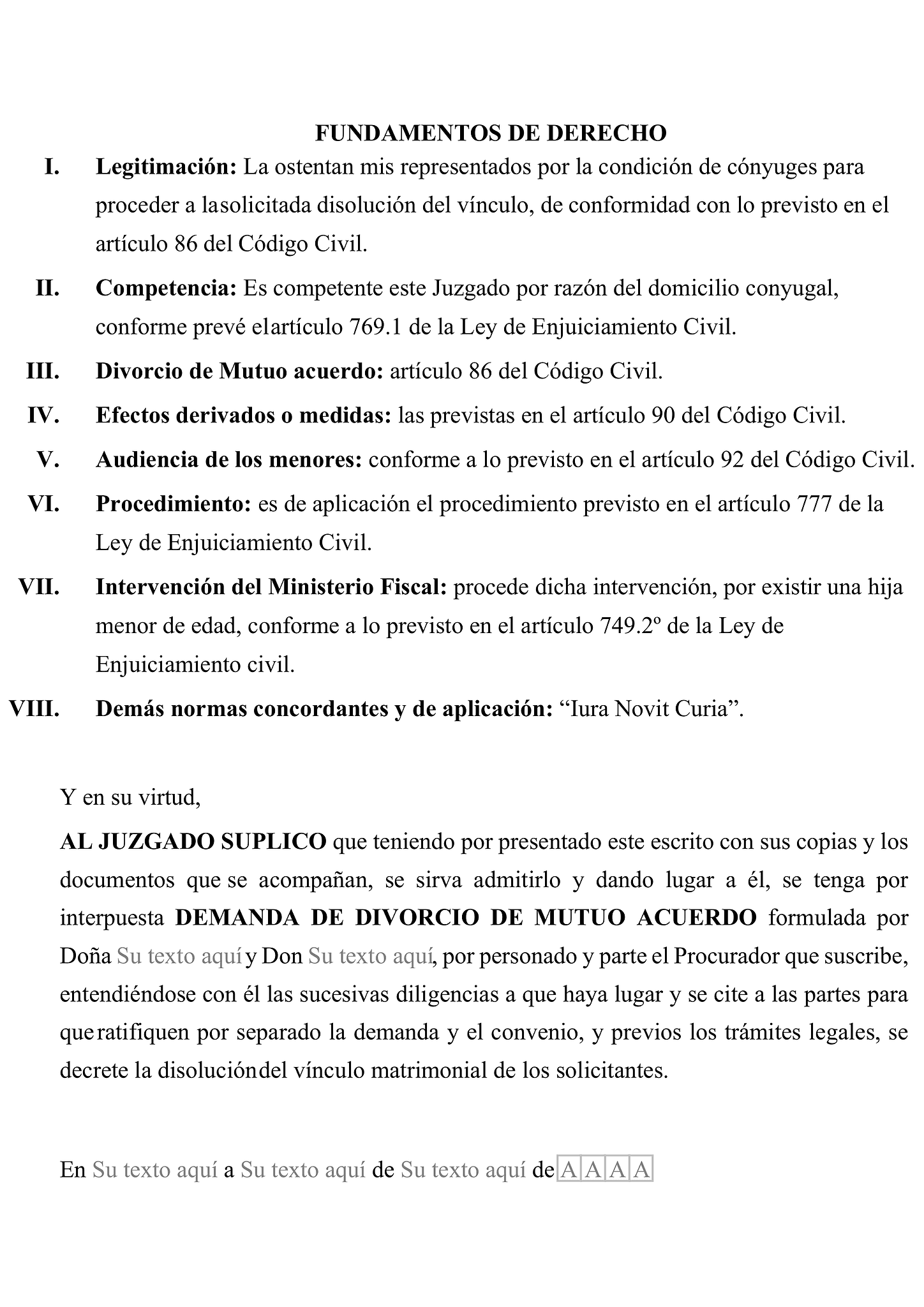 Formulario de divorcio 2