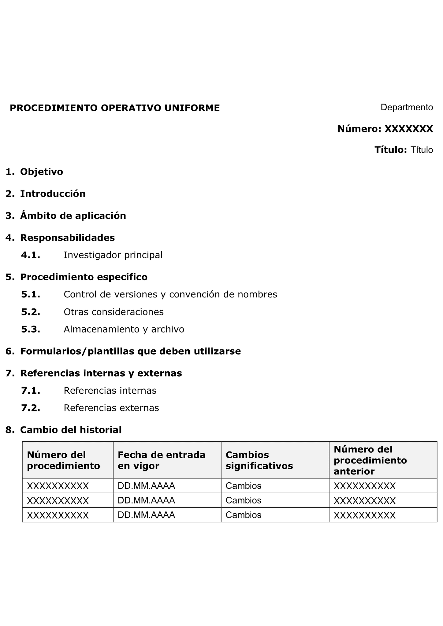 Procedimiento operativo estándar (SOP) 2