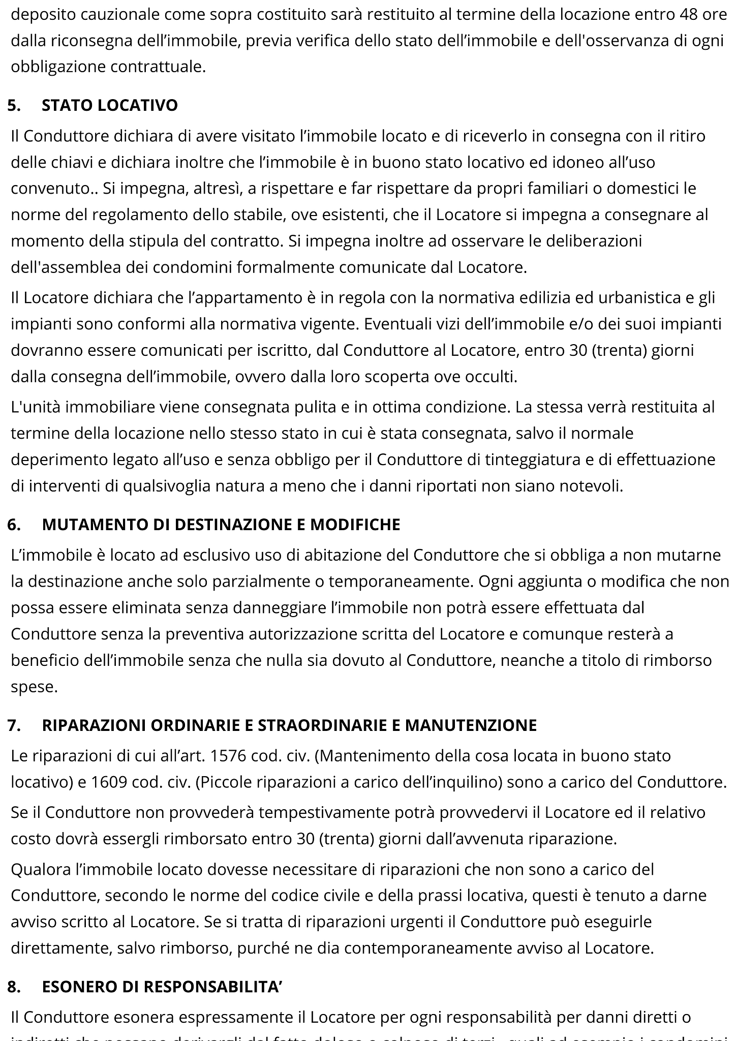 Modulo contratto di locazione ad uso abitativo 2