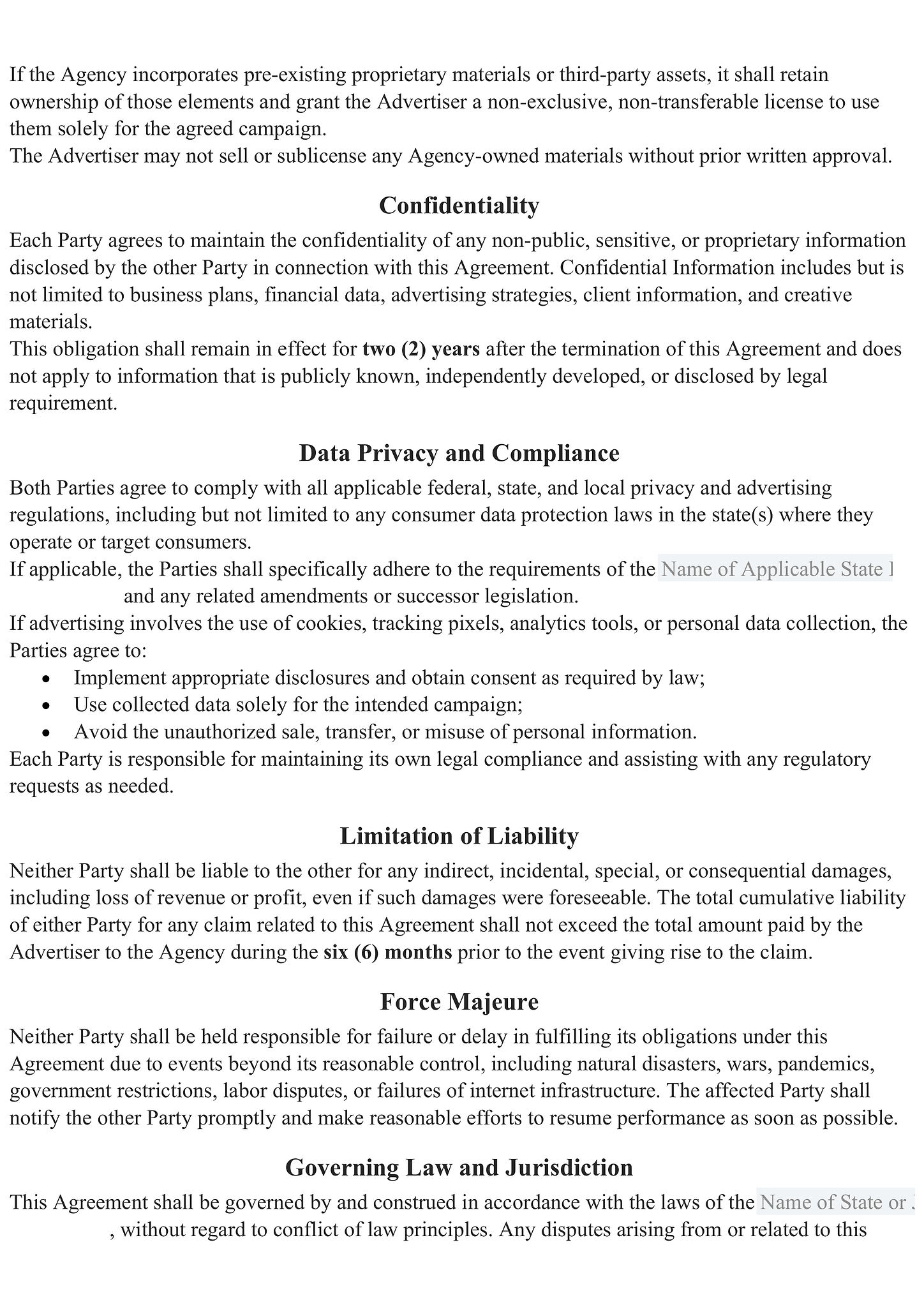 Advertising agreement (US) 2