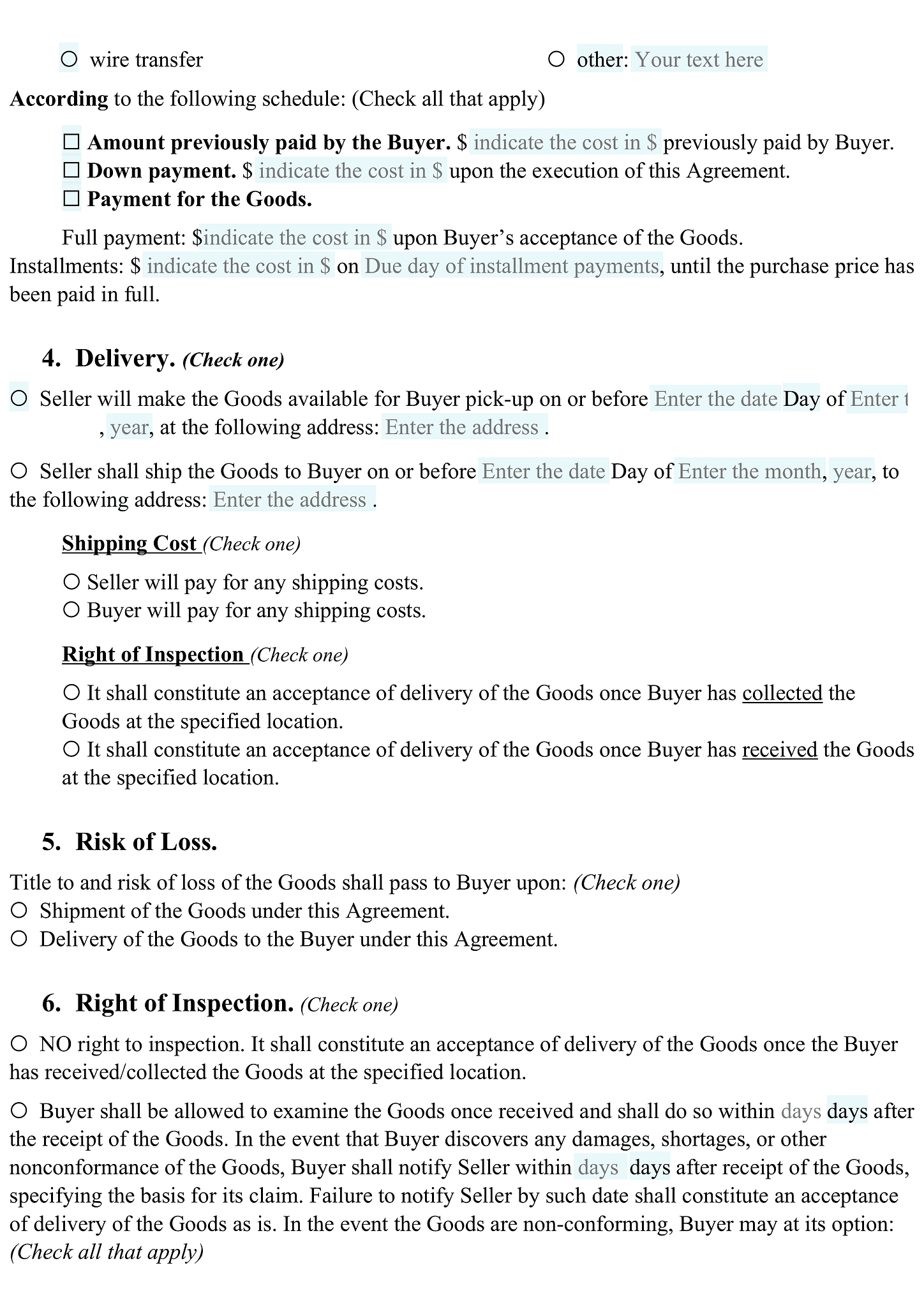 Sale and purchase agreement for Odoo 2