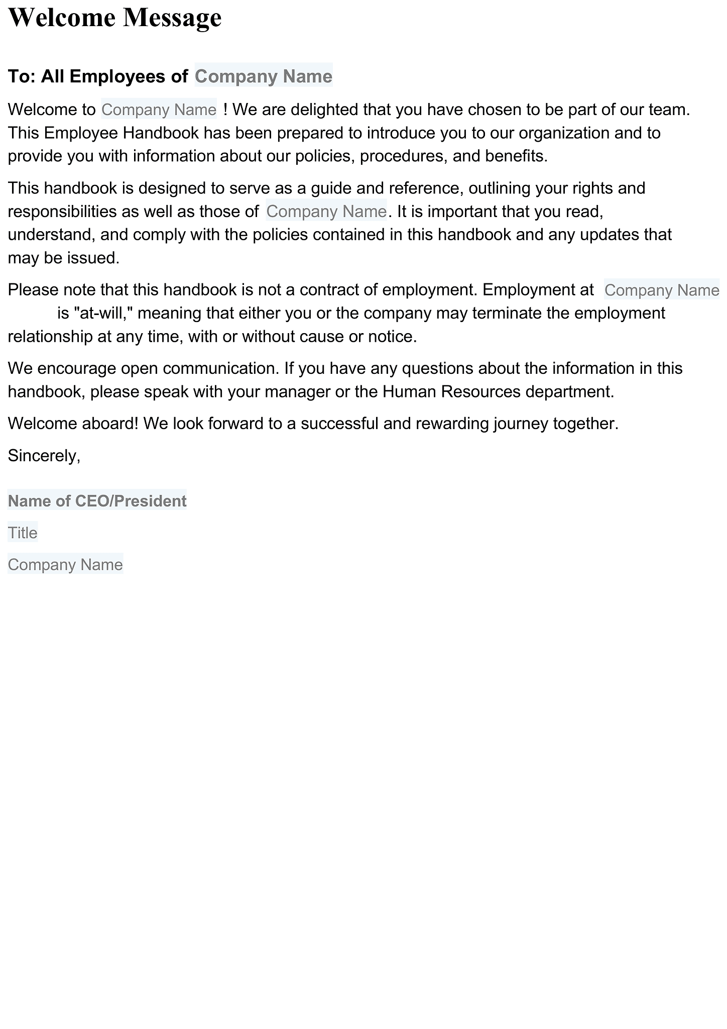 Employee handbook 2