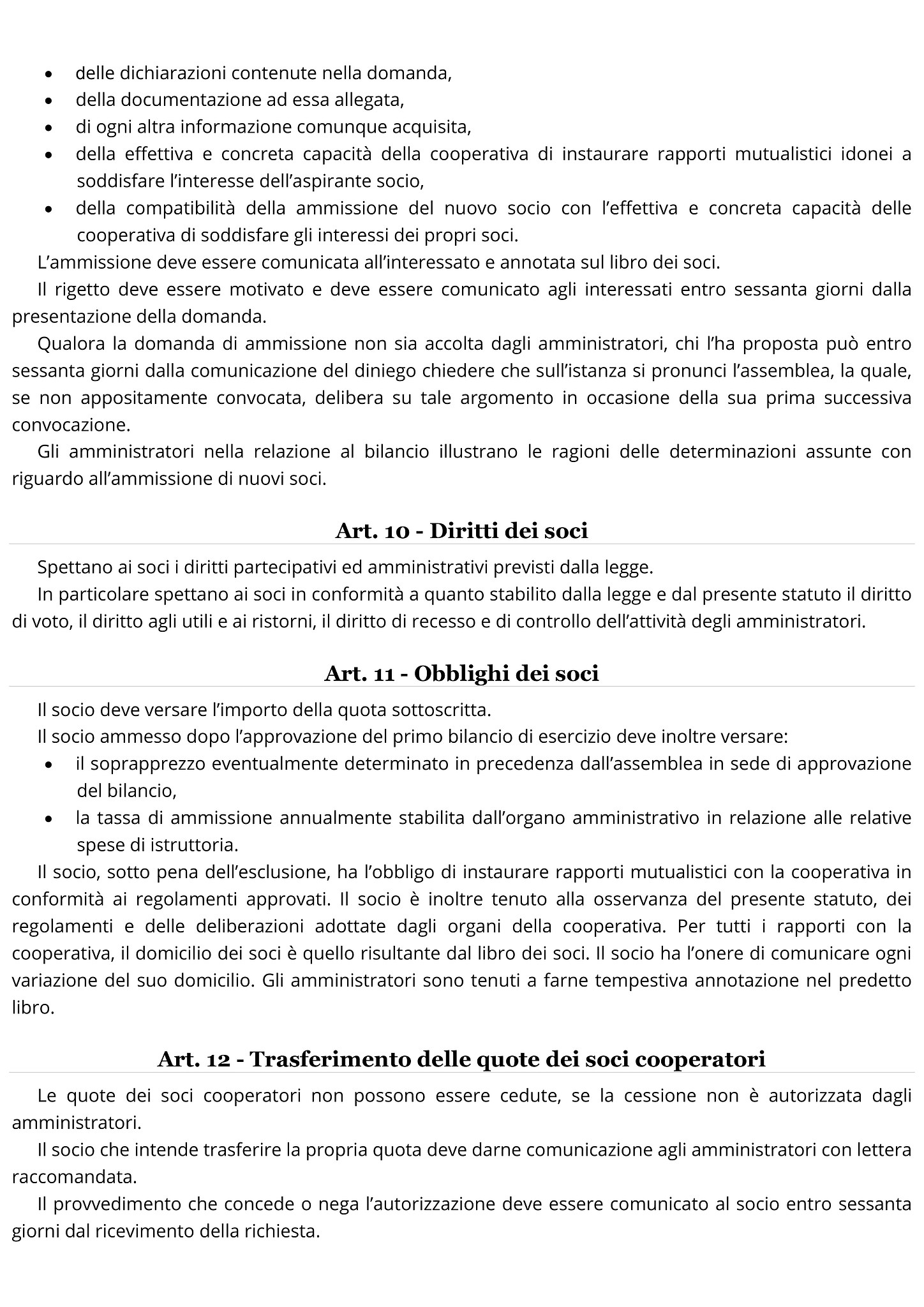 Modulo statuto cooperativa sociale 3