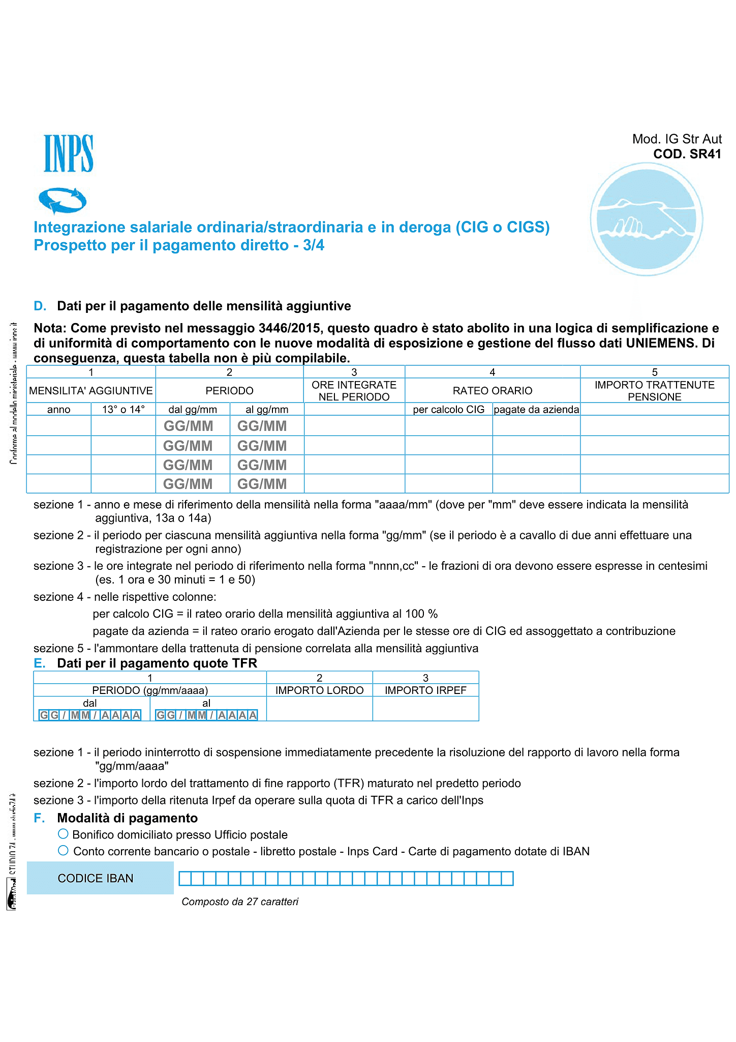 Modello SR41 3