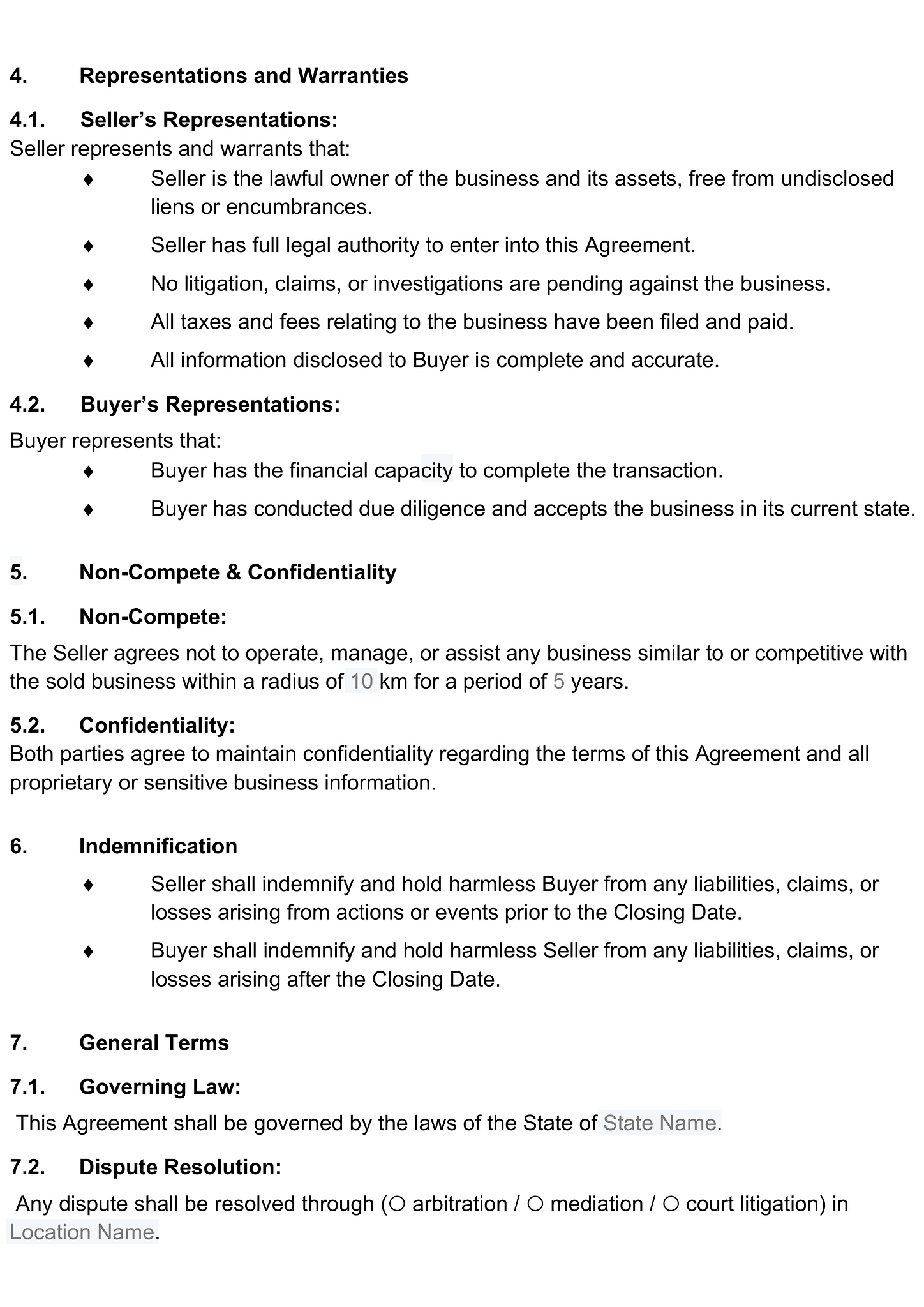 Business sale agreement for Odoo 3