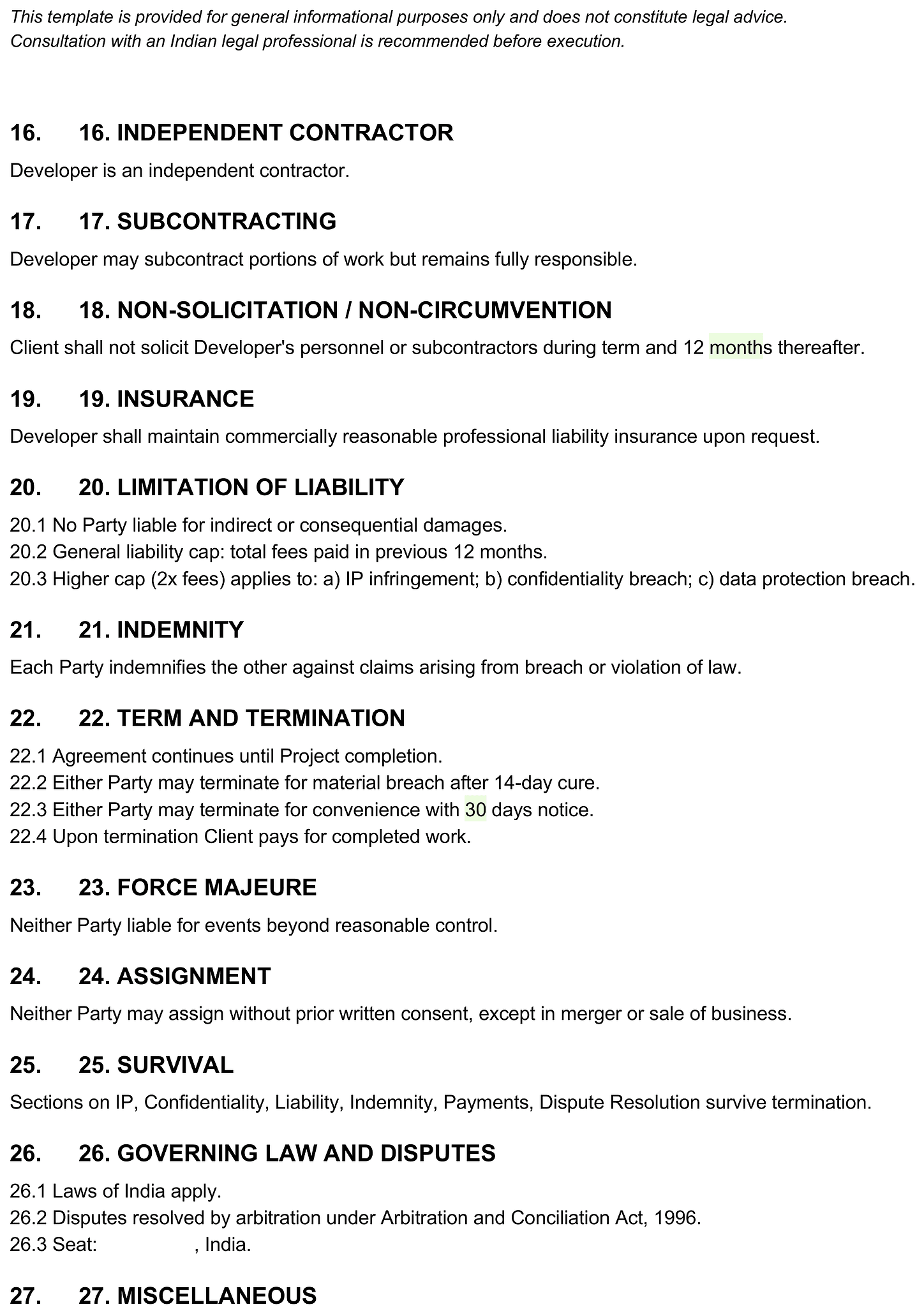 Software development agreement 3