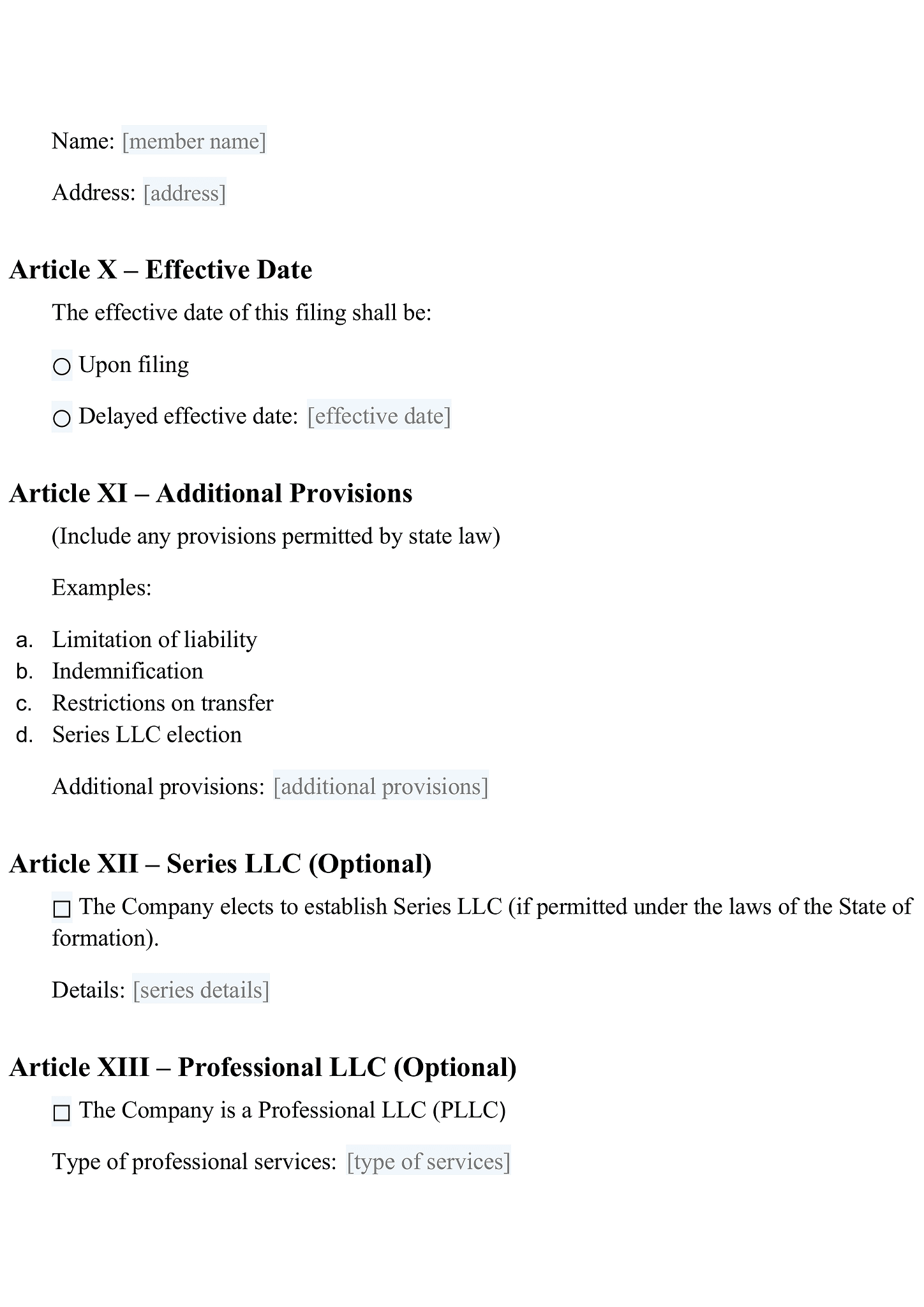 Certificate of formation (LLC) 3