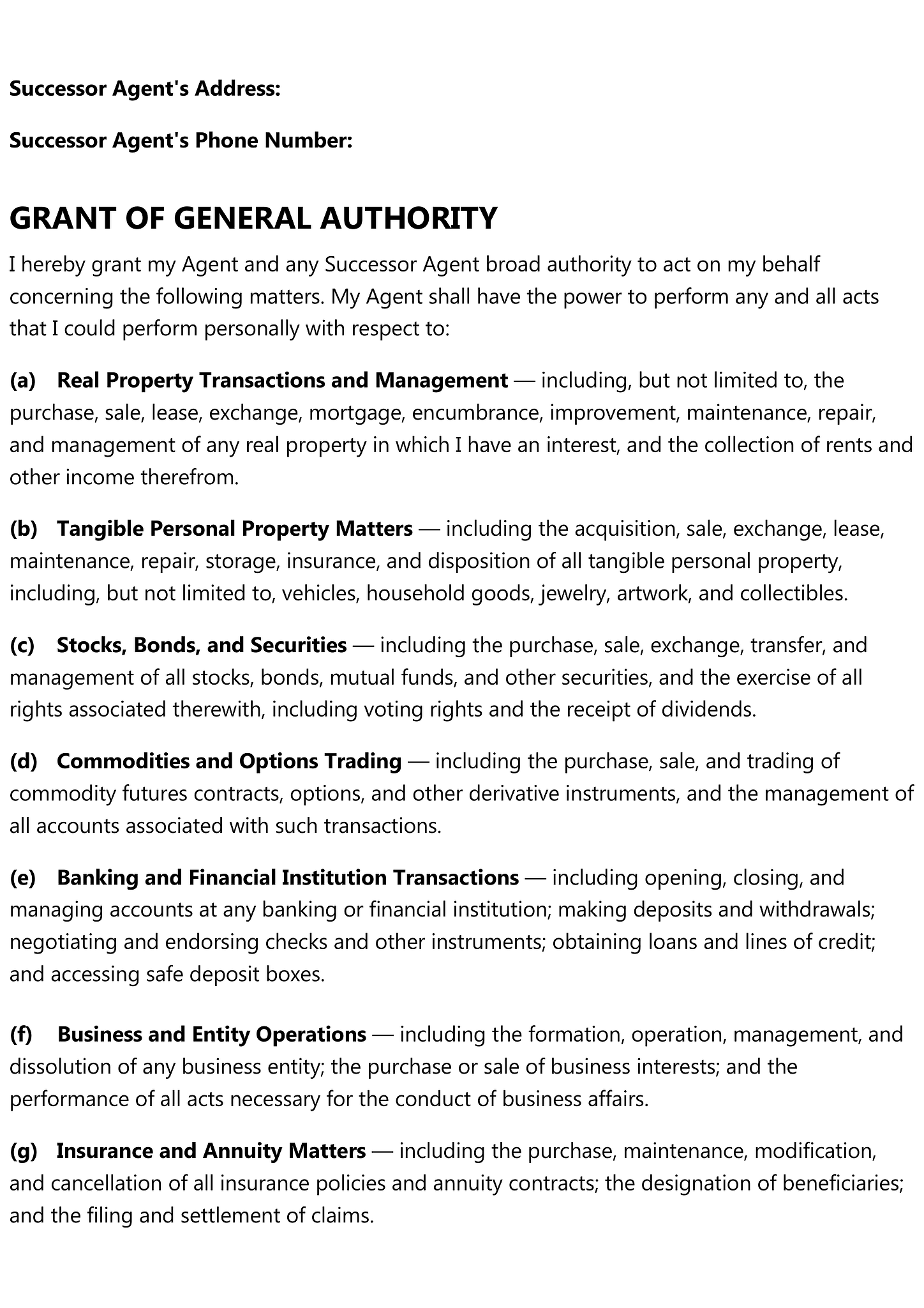 Durable power of attorney 3