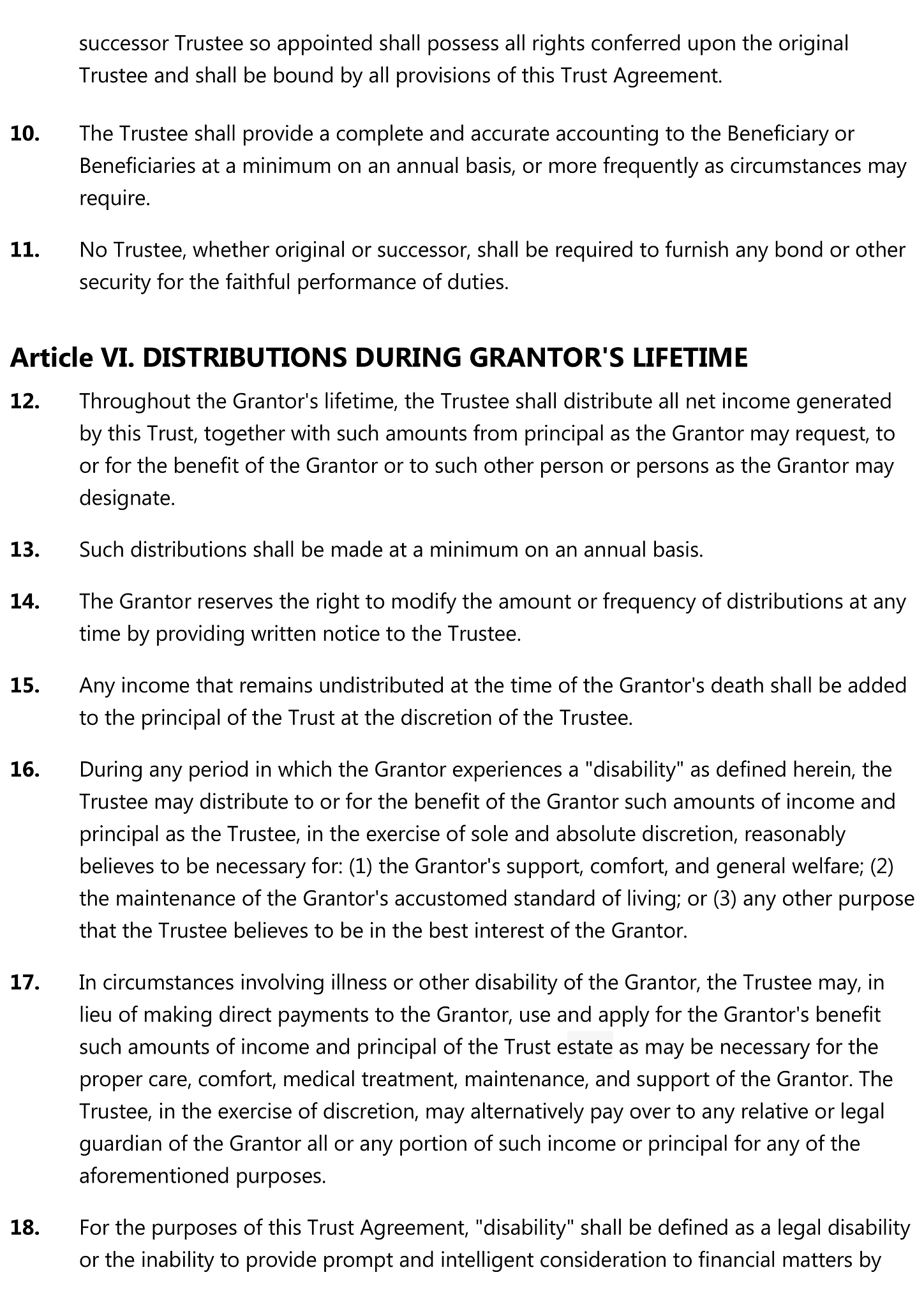 Living trust agreement 3