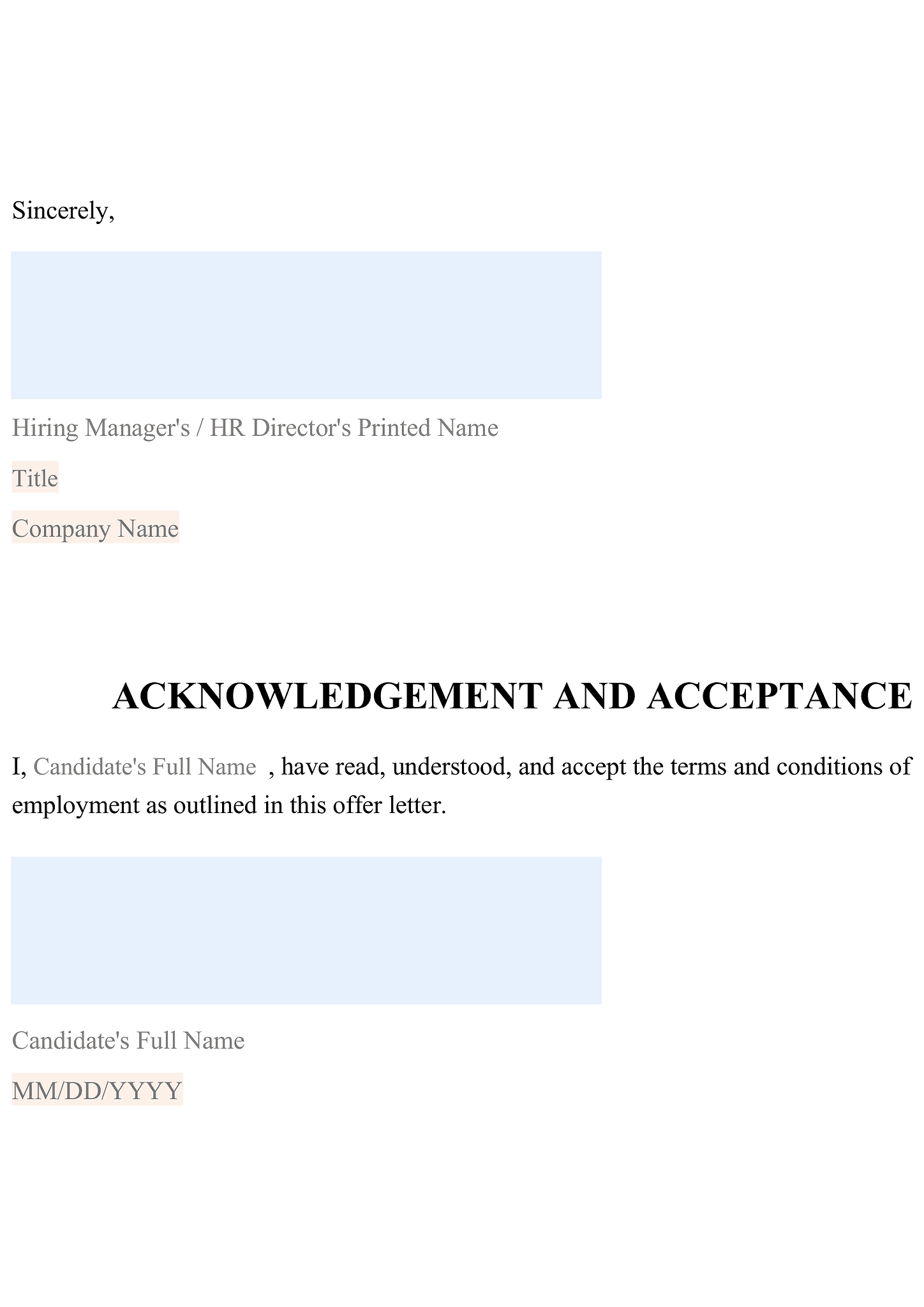 Offer of employment letter 3
