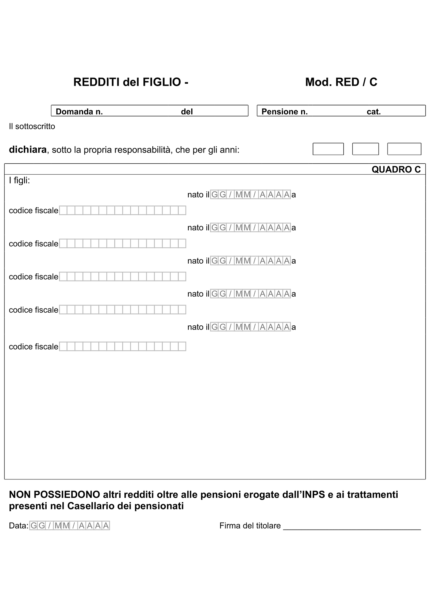 Modello RED 4
