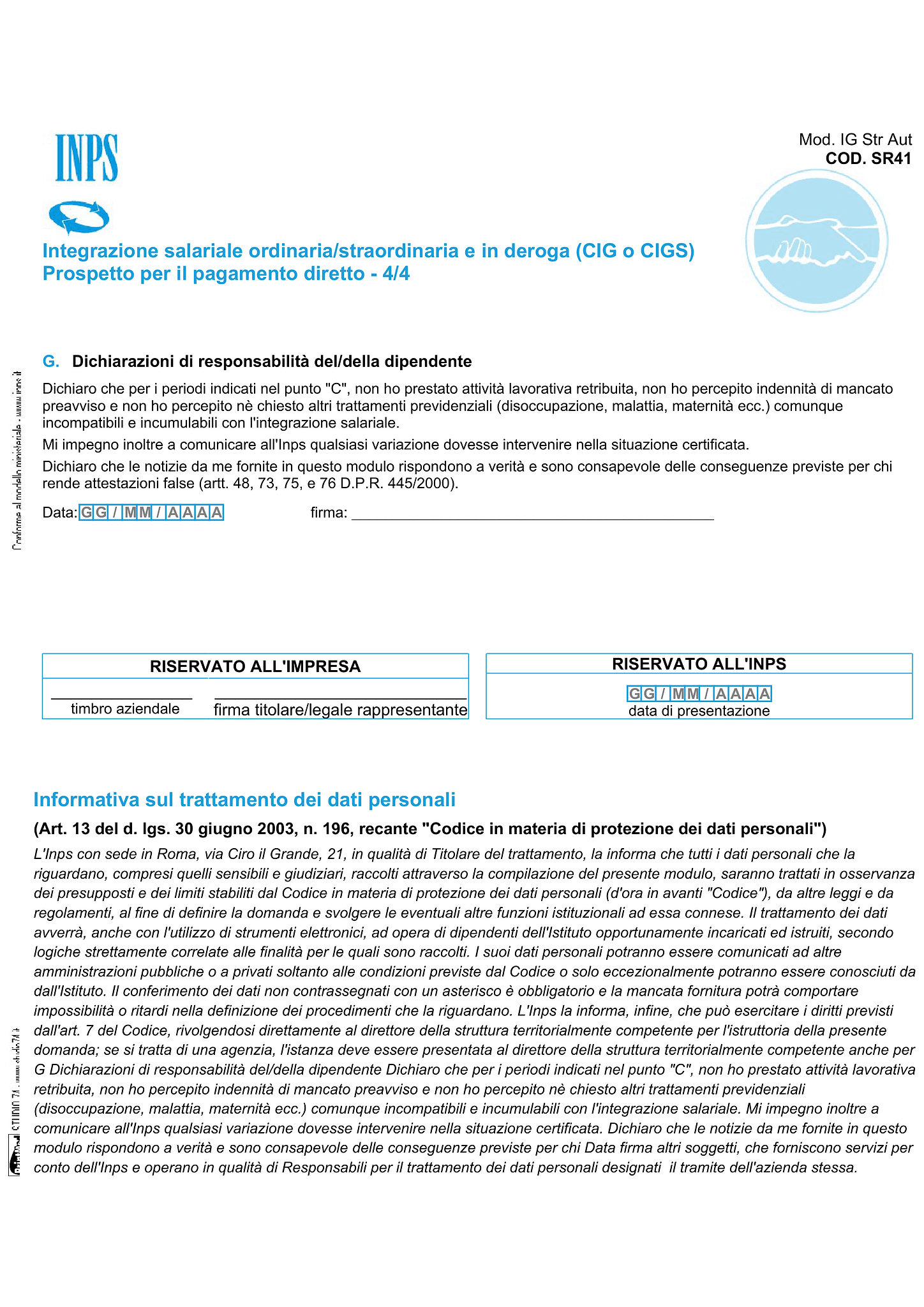 Modello SR41 4