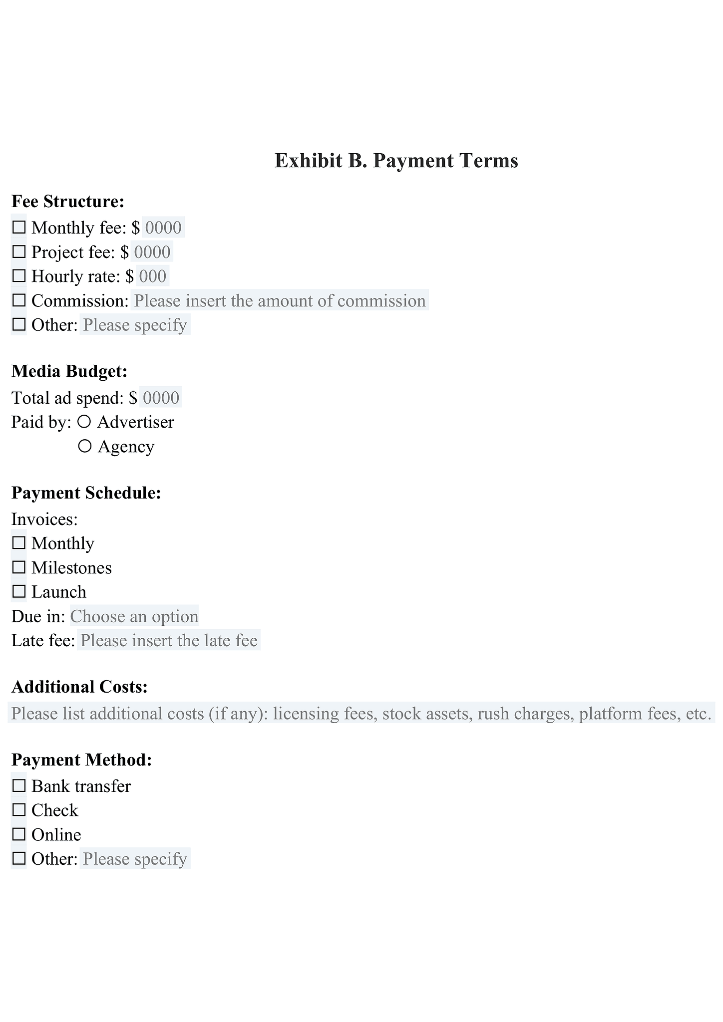 Advertising agreement (US) 4