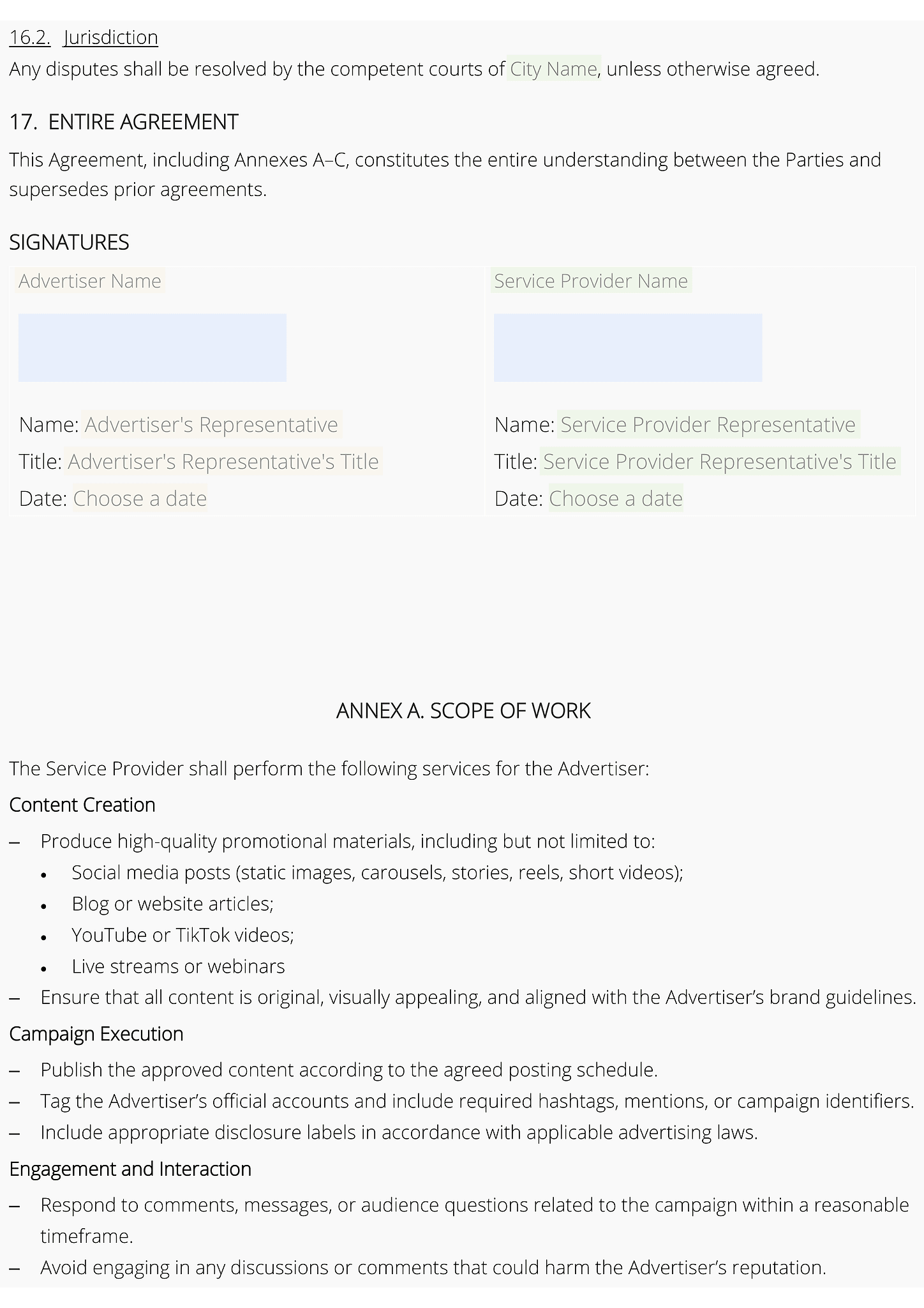 Digital advertising agreement 4
