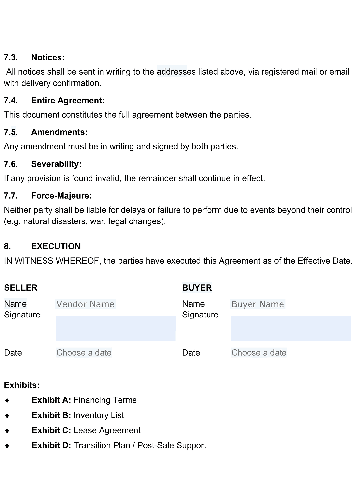 Business sale agreement for Odoo 4