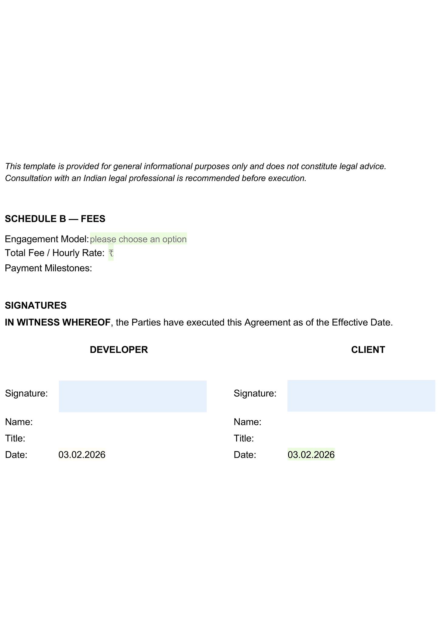Software development agreement 4