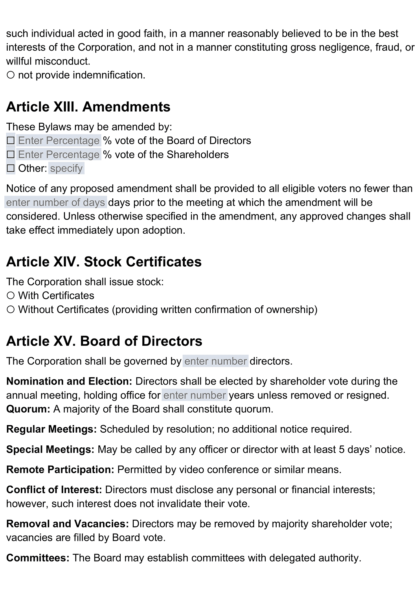 Corporate bylaws 5