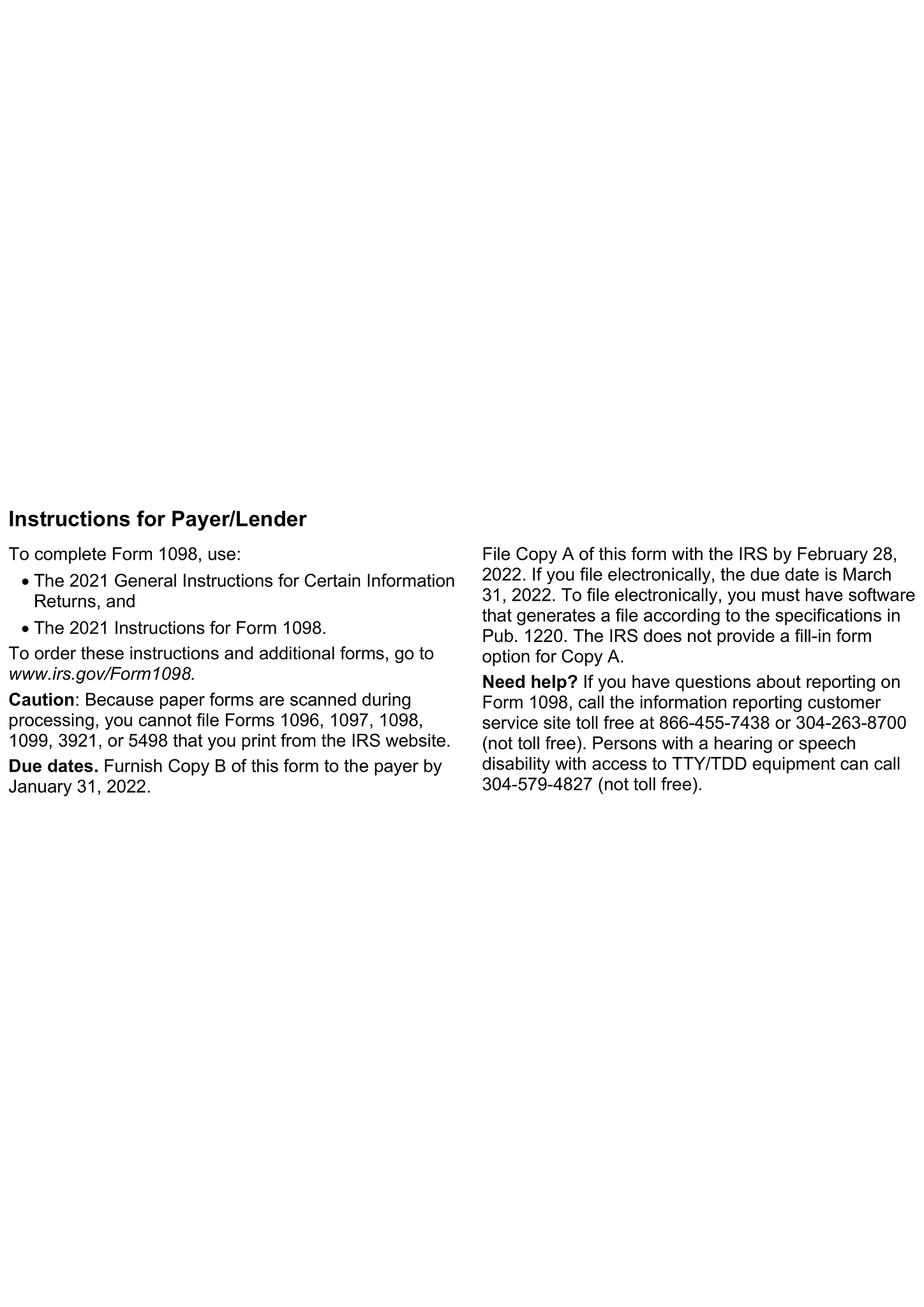Form 1098 (Mortgage Interest Statement) 6