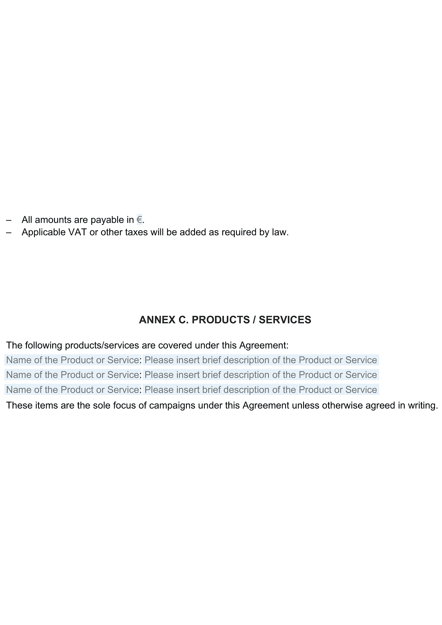 Advertising agreement 6