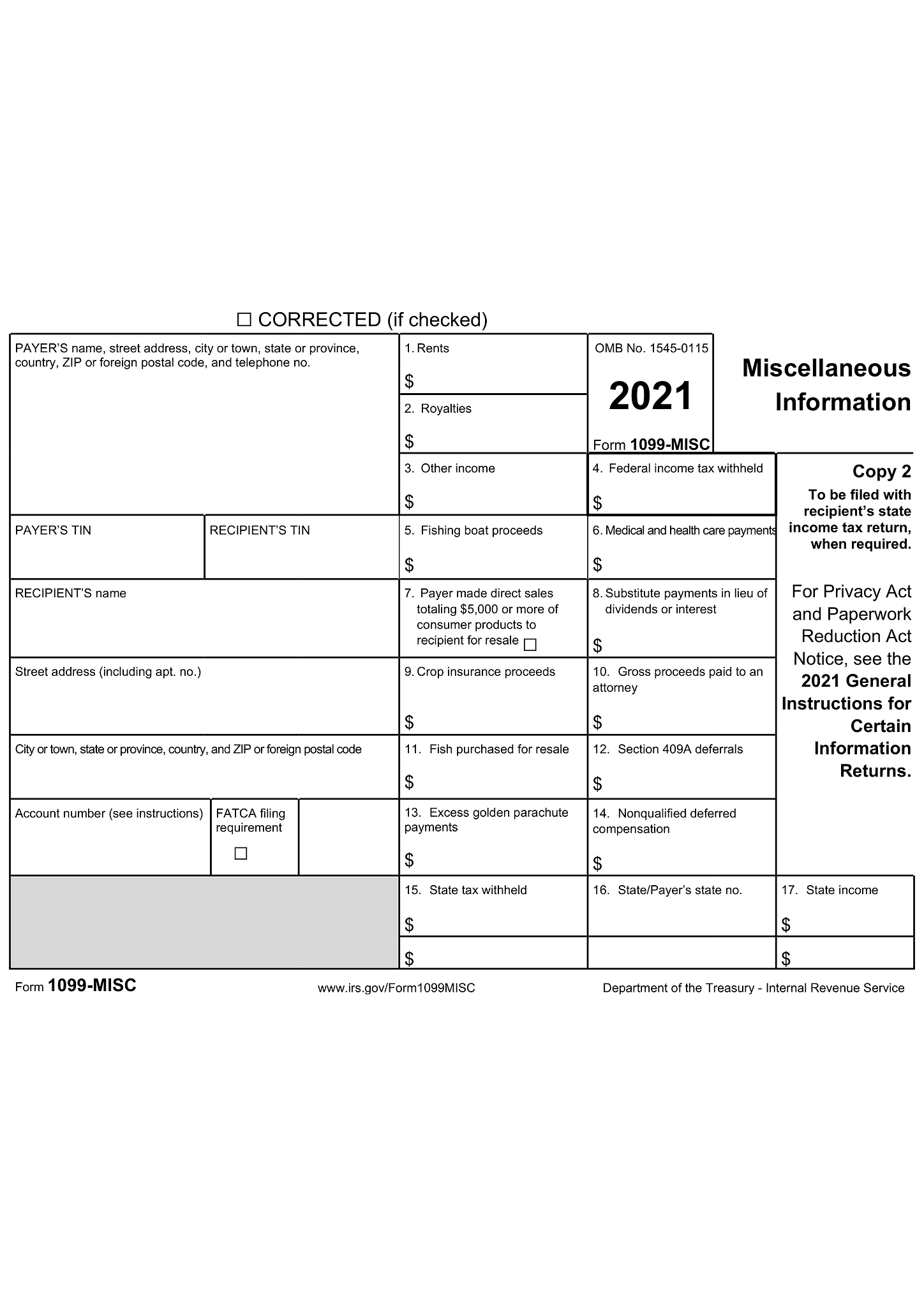 Form 1099-MISC (Miscellaneous Income) 7