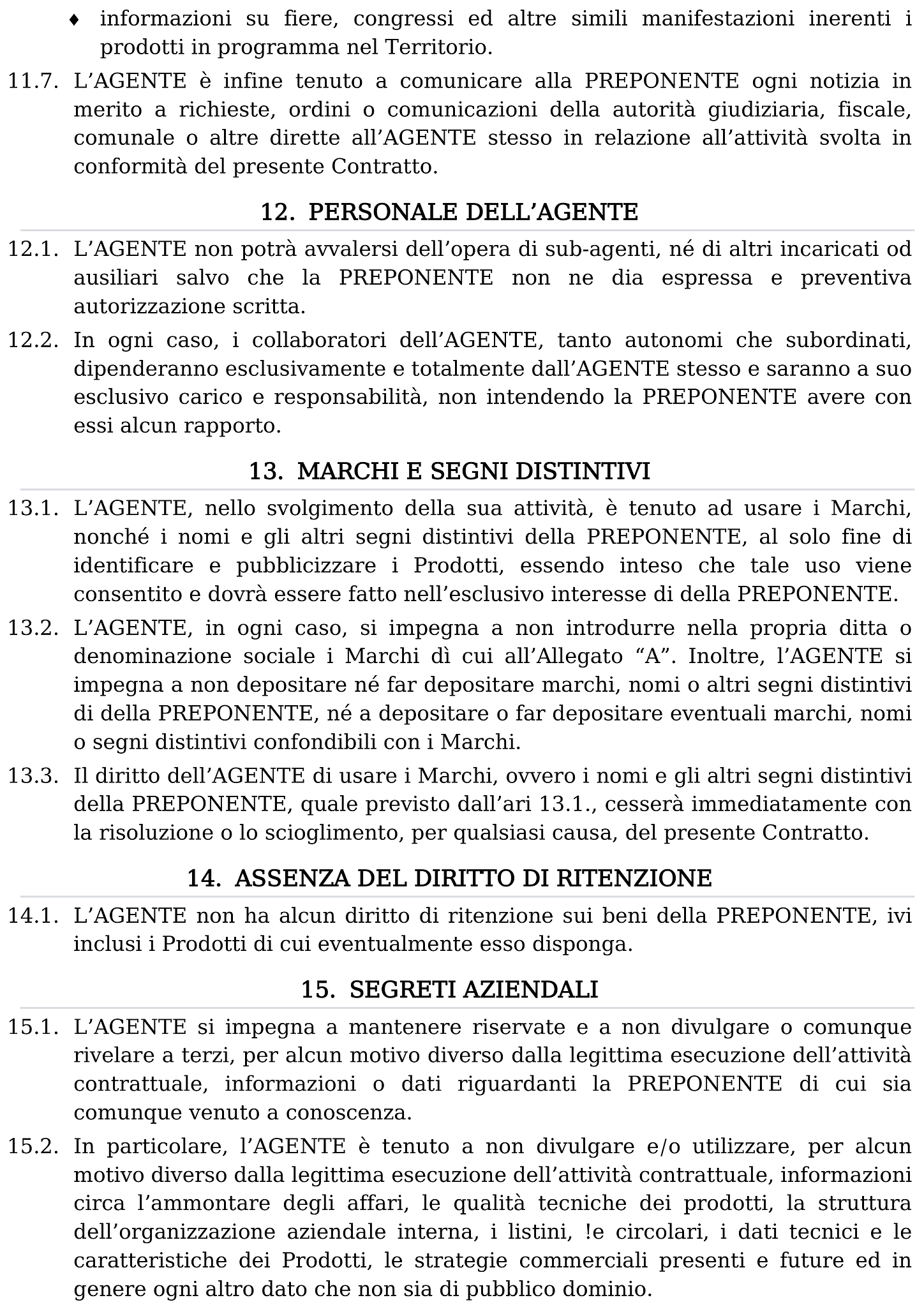 Modulo contratto di agenzia 7