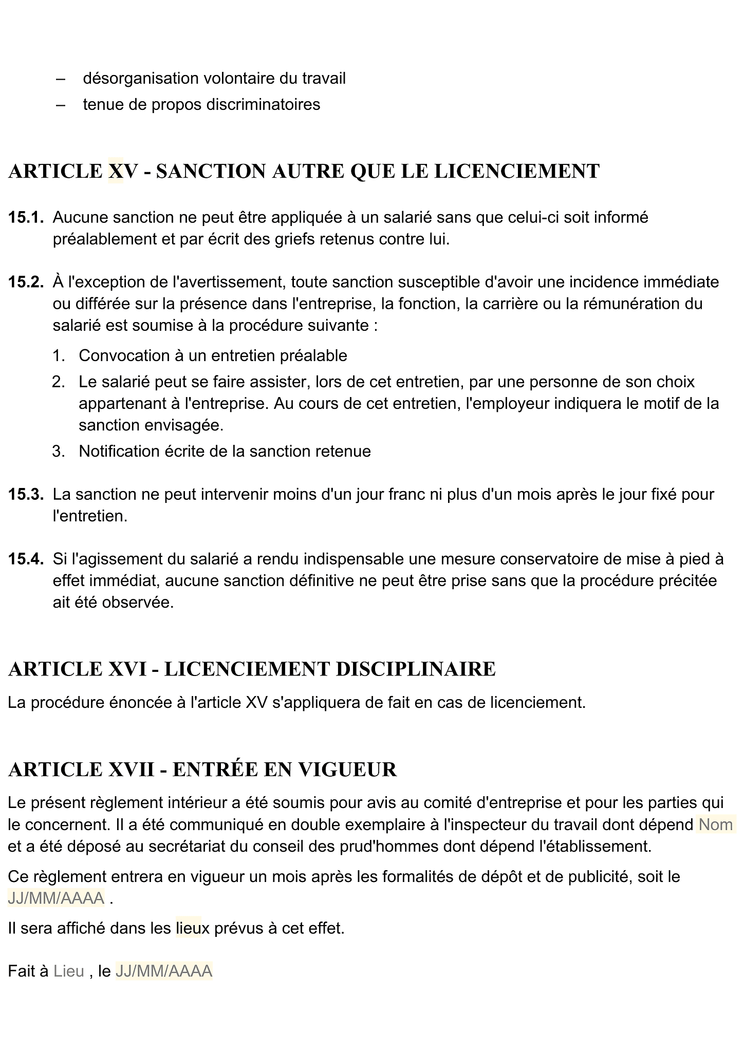 Règlement intérieur 7