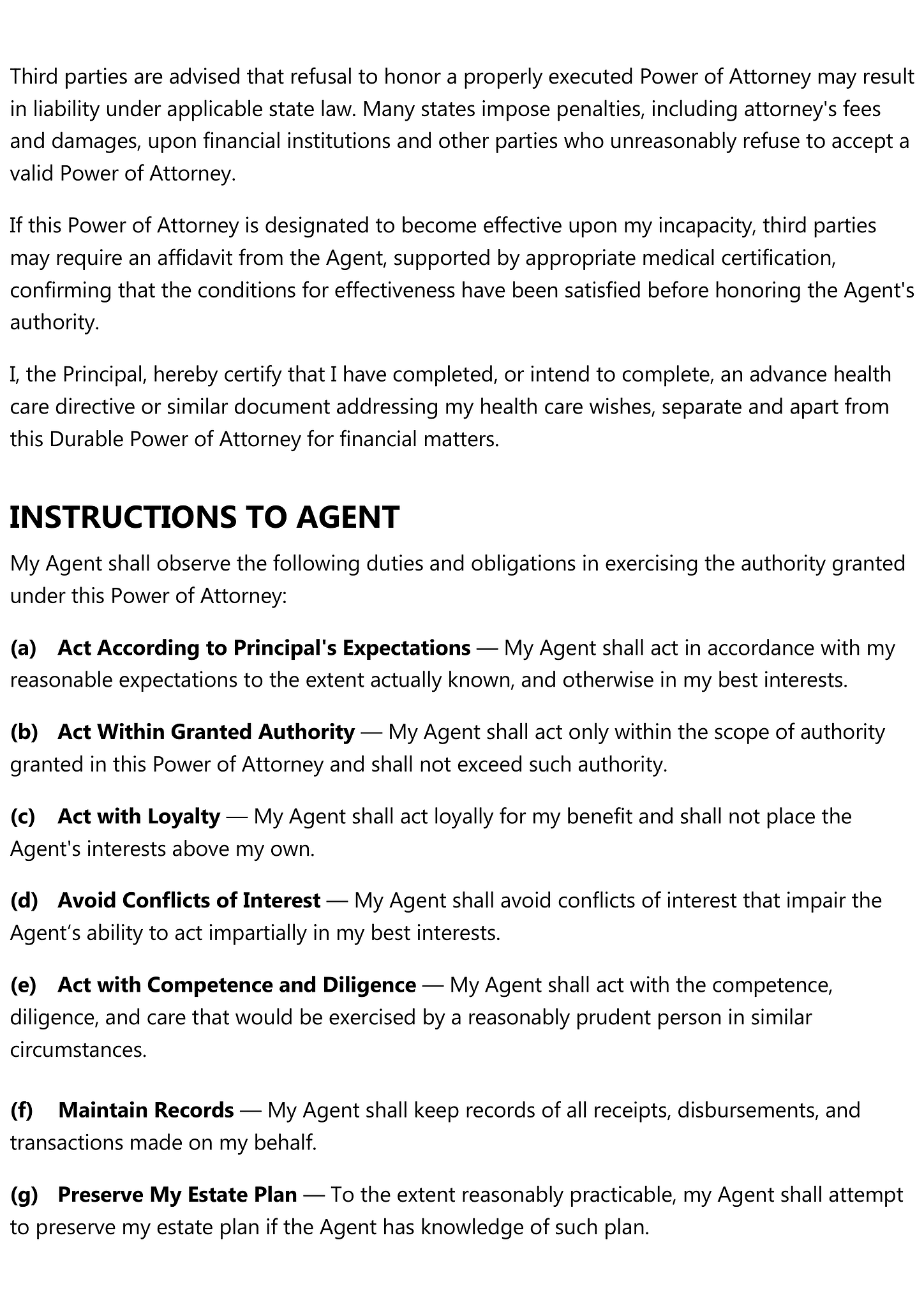 Durable power of attorney 7