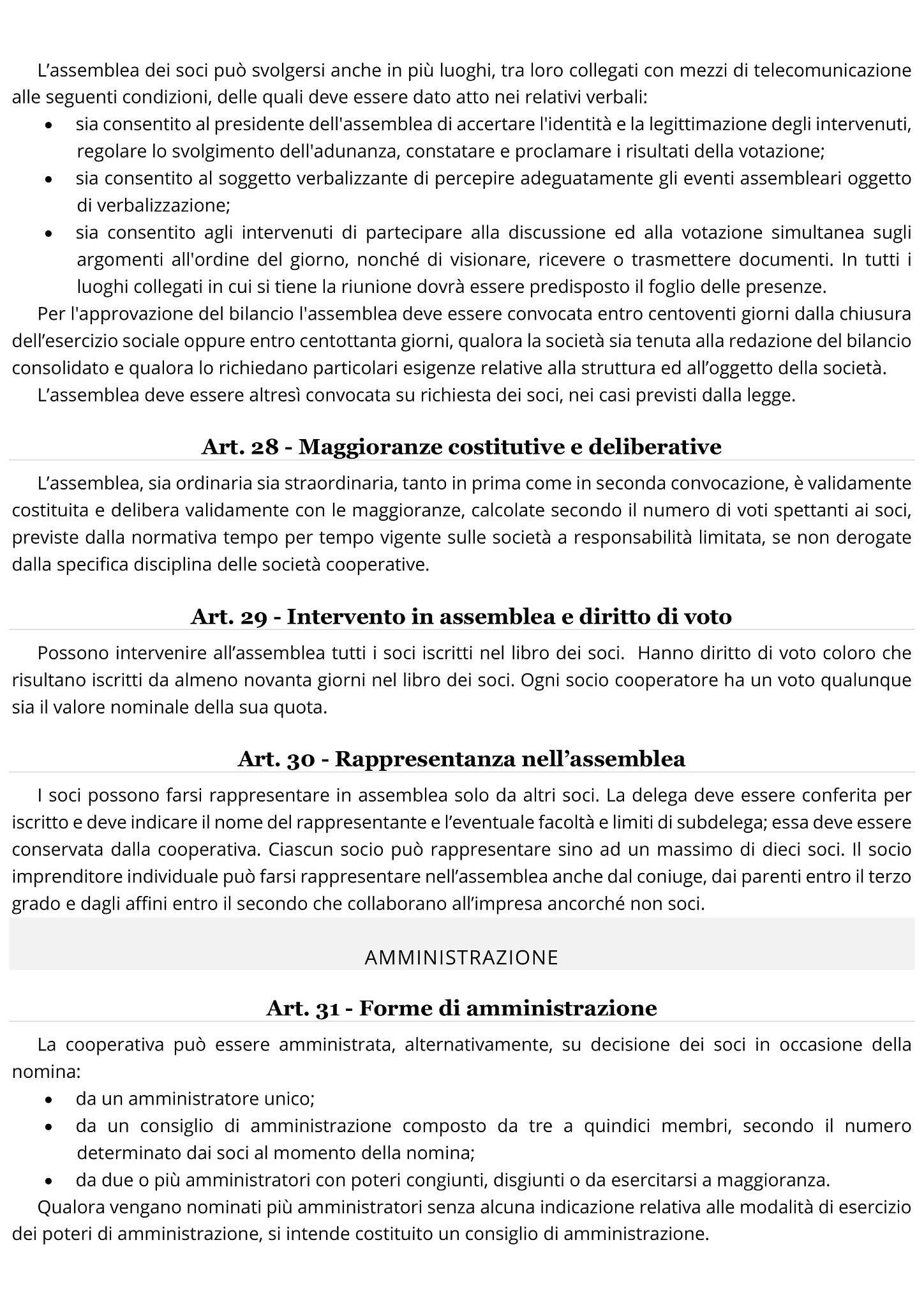 Modulo statuto cooperativa sociale 8