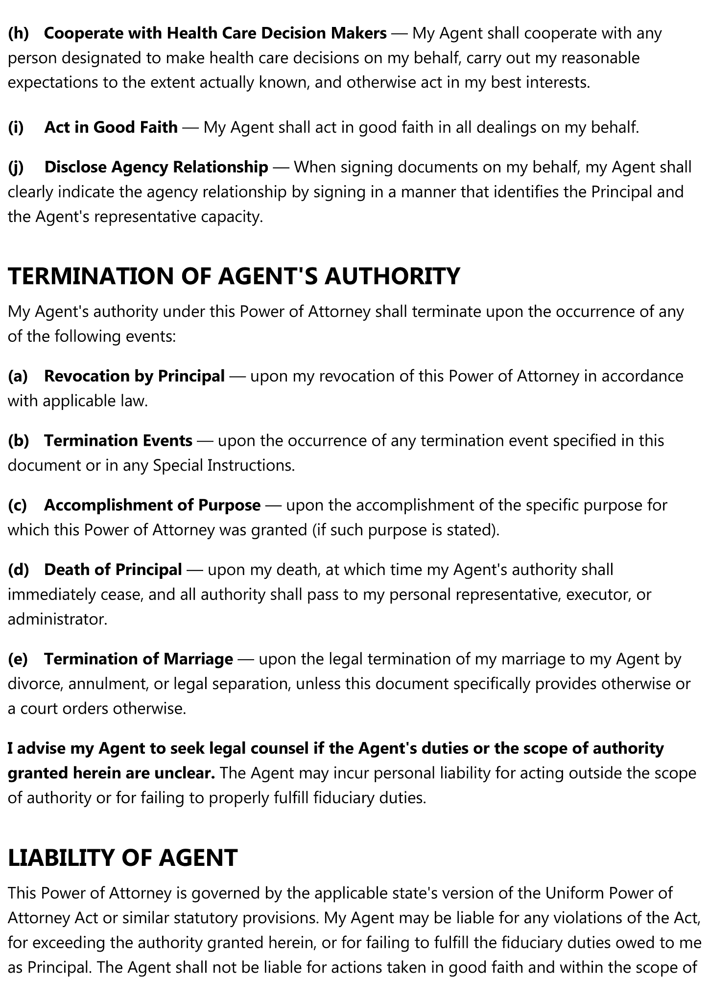 Durable power of attorney 8