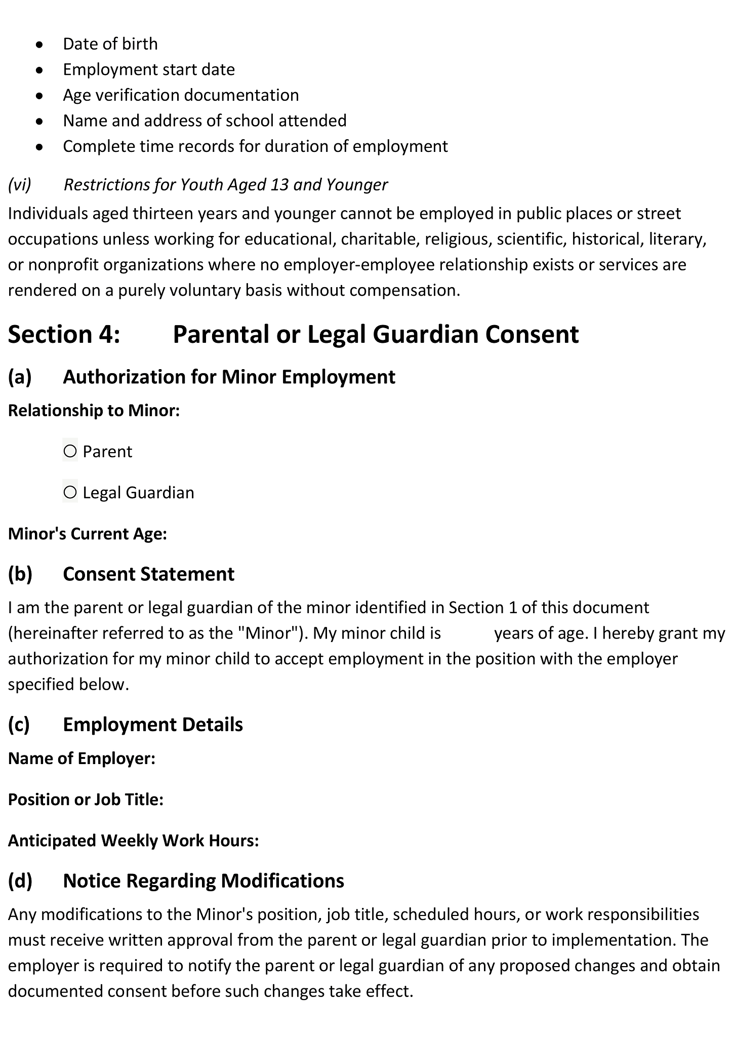 Permission to work form for minors 8
