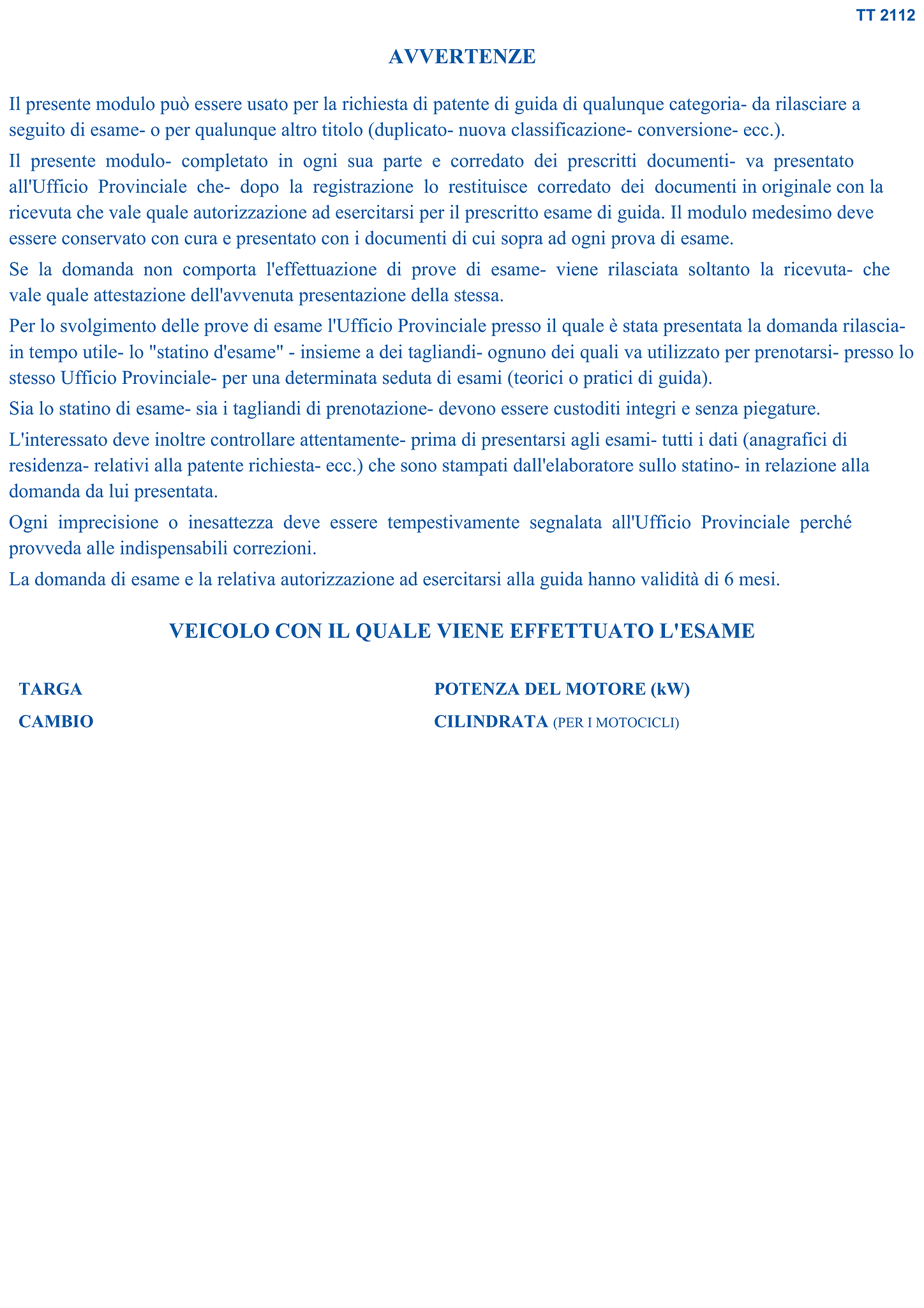 Modello TT2112 9