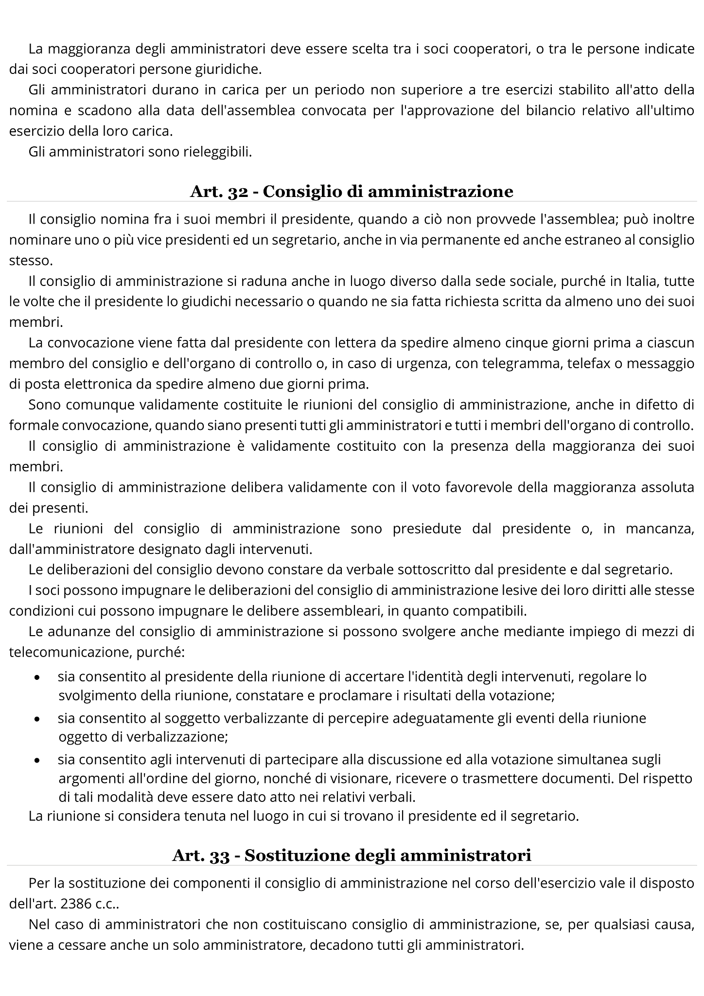 Modulo statuto cooperativa sociale 9